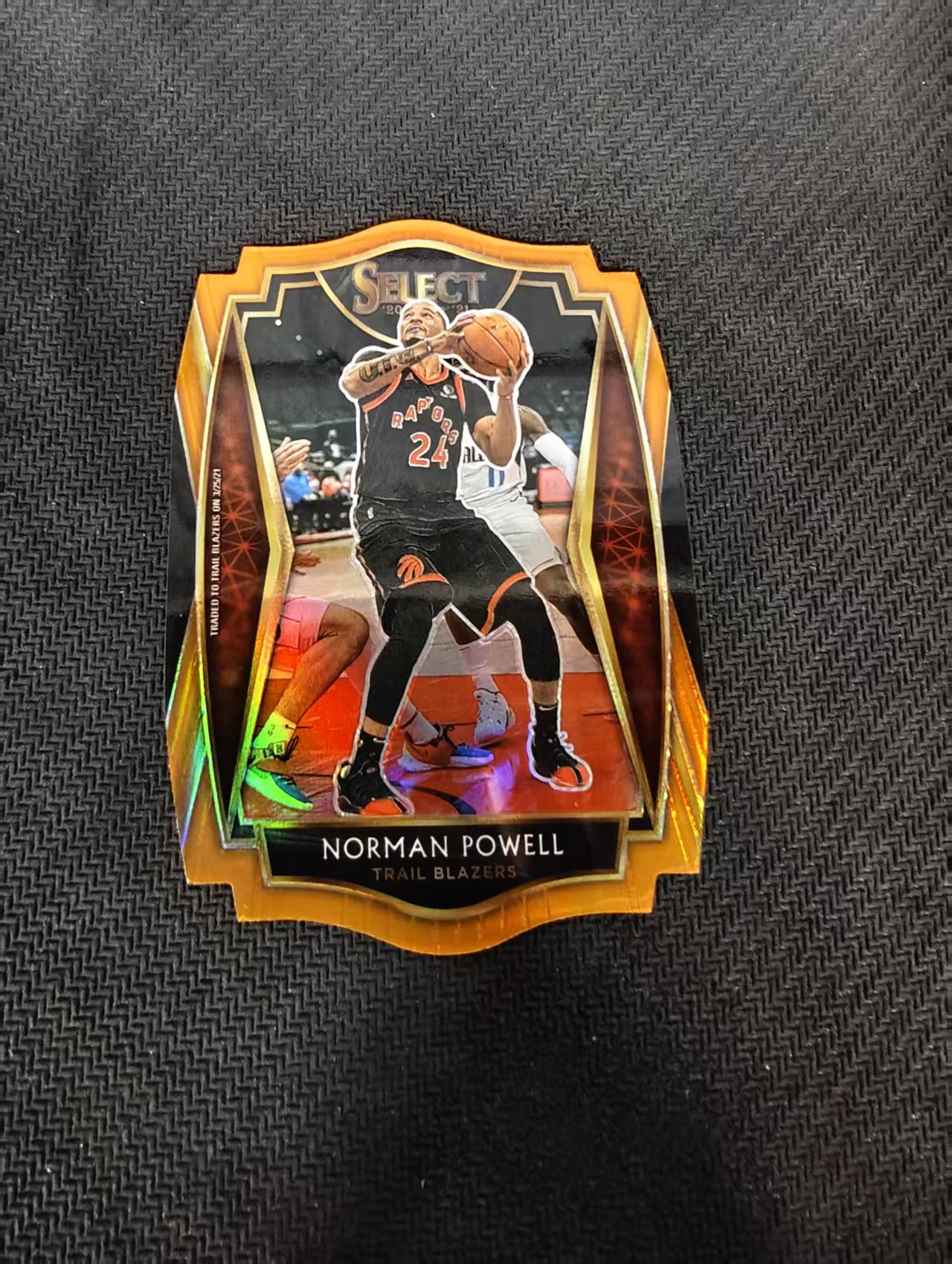 【汽水拍卖】2020-21 Panini Select Norman Powell 开拓者 诺曼 鲍威尔 橙折 65编 异形 微瑕如图
