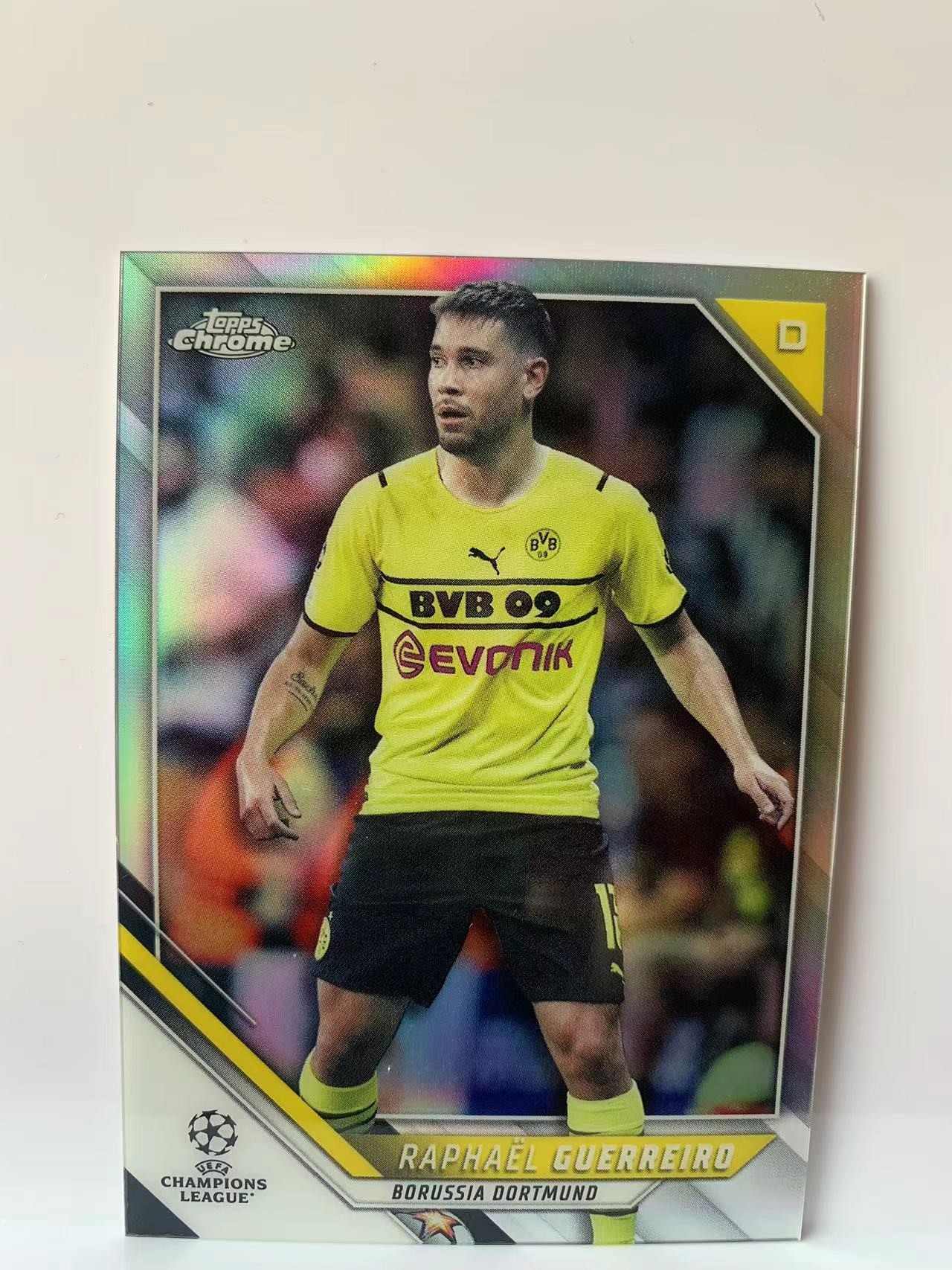 2022 Topps Chrome Raphael Guerreiro 欧冠  奎雷罗 多特蒙德 银折 卡品如图 C005