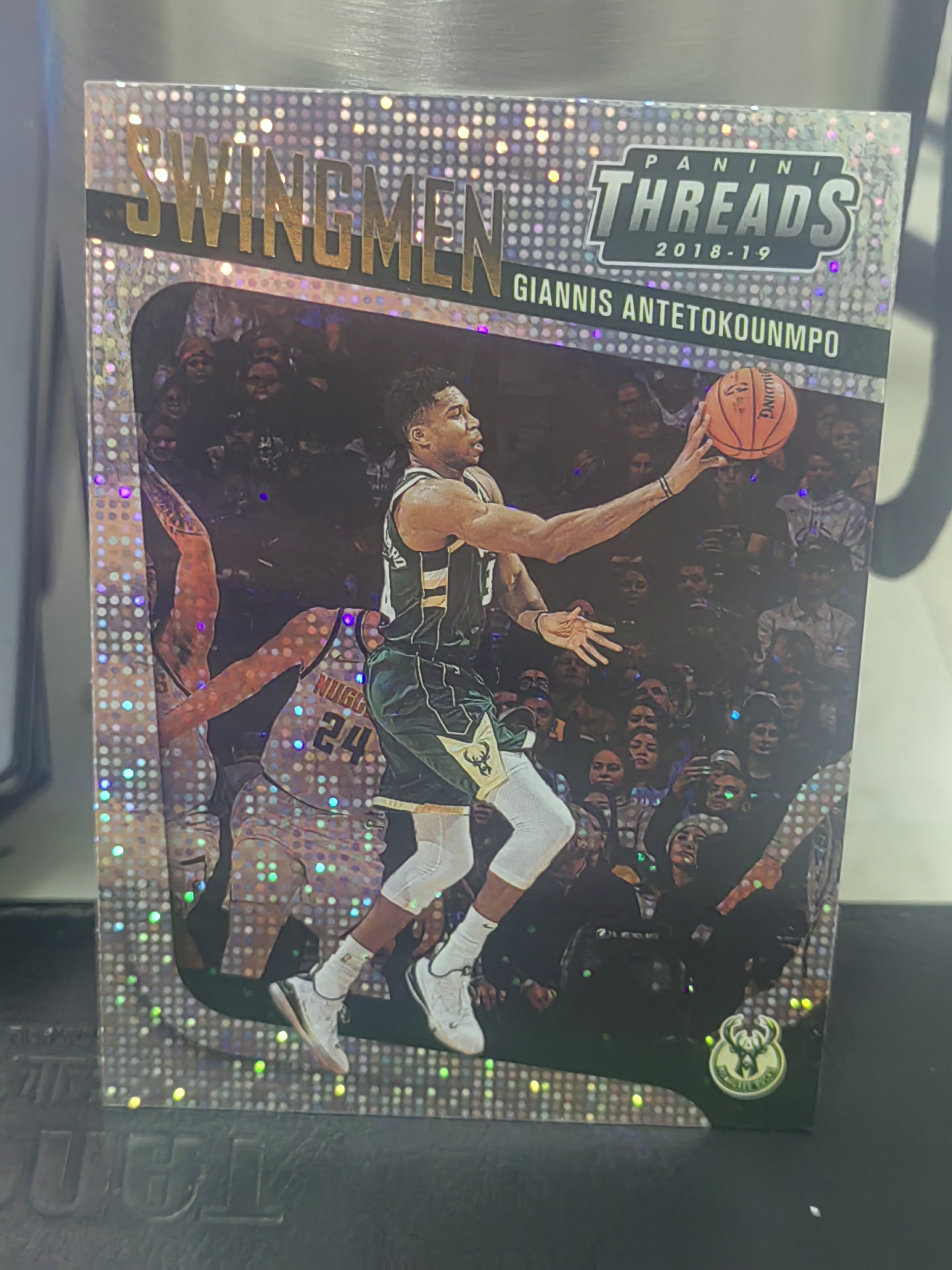 2018-19 Panini Threads Giannis Antetokounmpo 小背心 点点折 扬尼斯 阿德托昆博 字母哥 SWINGMEN 特卡 篮 白边白角 不保卡品 卡品如图