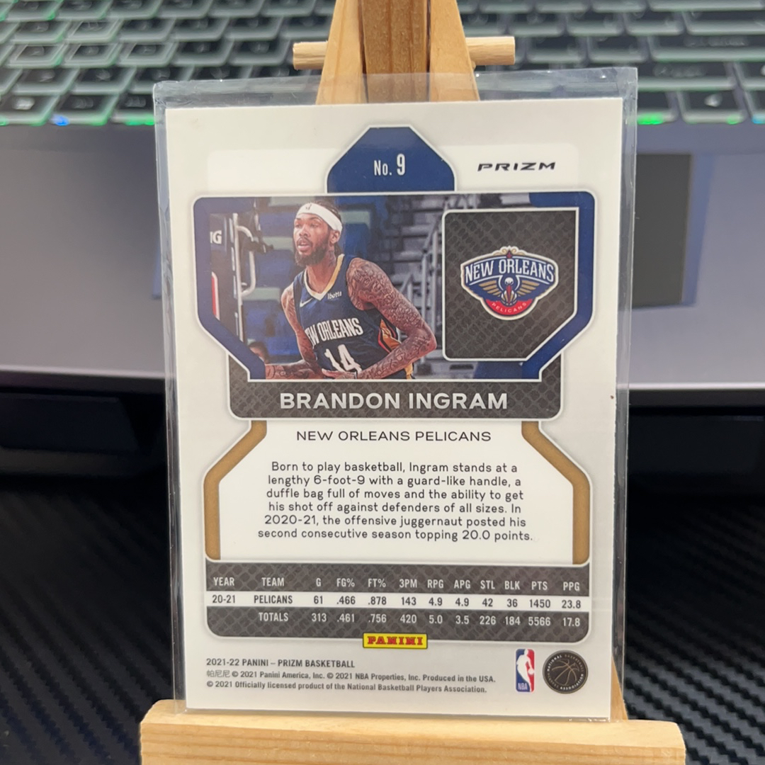 2021-22 Panini Prizm Brandon Ingram 英格拉姆 鹈鹕 紫折 紫波纹 折射 prizm系列 pz 卡品如图 凑图必备 值得收藏! 免费代卖!