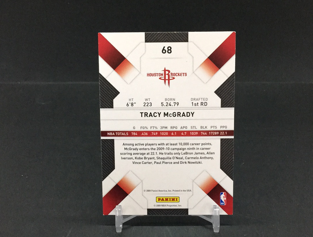 【DC拍卖】11.19 PANINI THREADS 小背心系列 名人堂名宿 四大分卫之一 T-MAC 麦迪(微瑕)