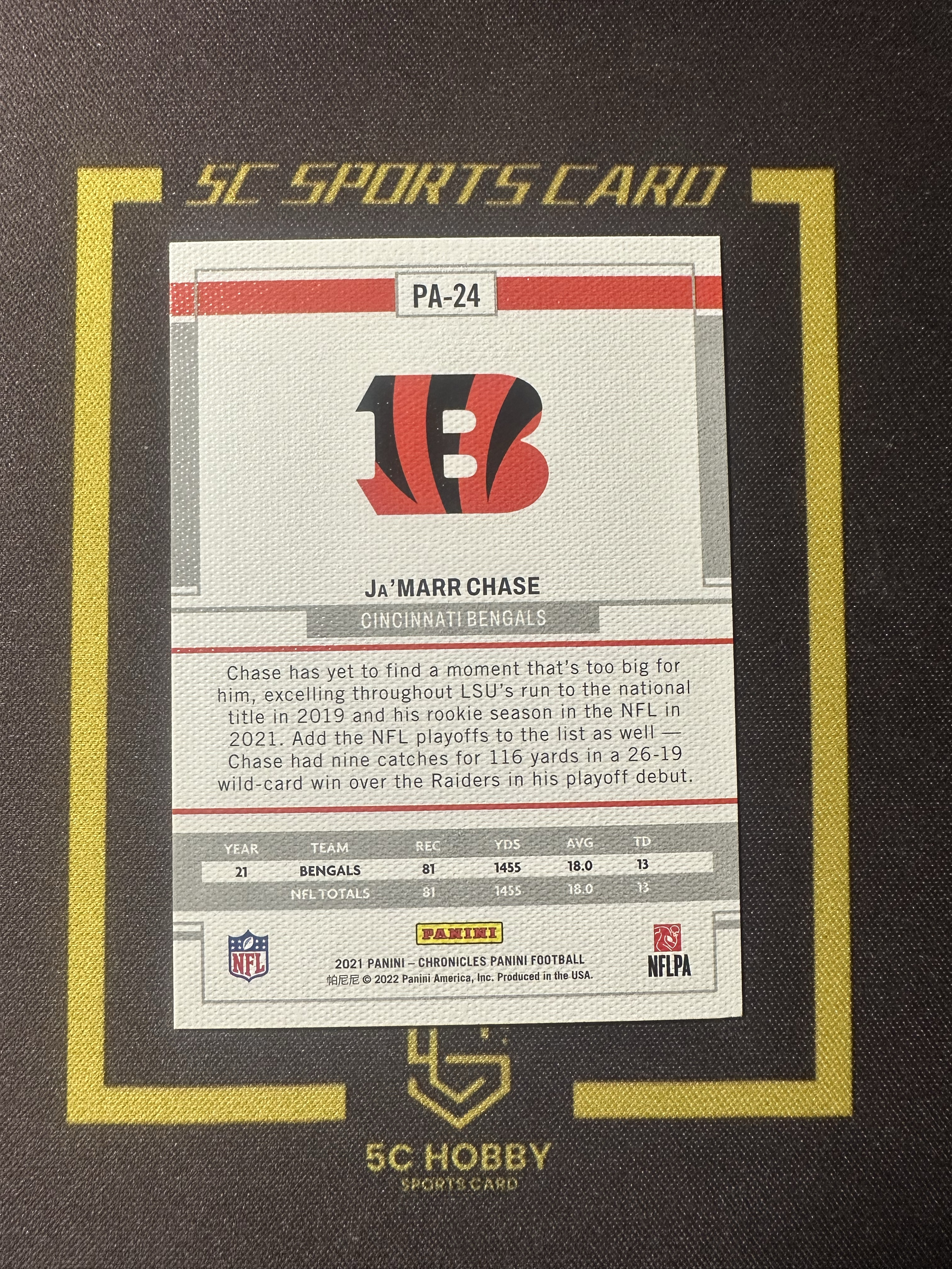 【主演出卡】 2021 橄榄球 编年史 猛虎队 顶级好秀 贾马尔 蔡司 新秀 base RC 油画质感