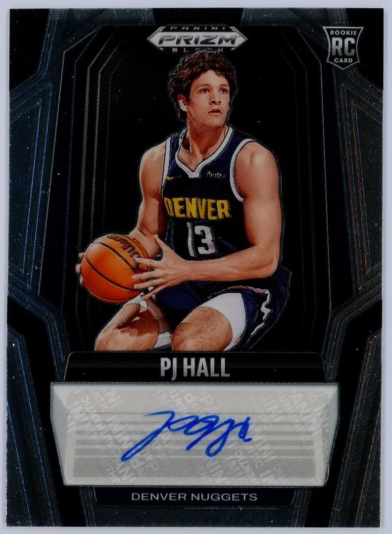 2024-25 Panini Prizm PJ Hall RC PJ霍尔 新秀 pz black 签字 掘金 卡品如图 0KM4/11.9