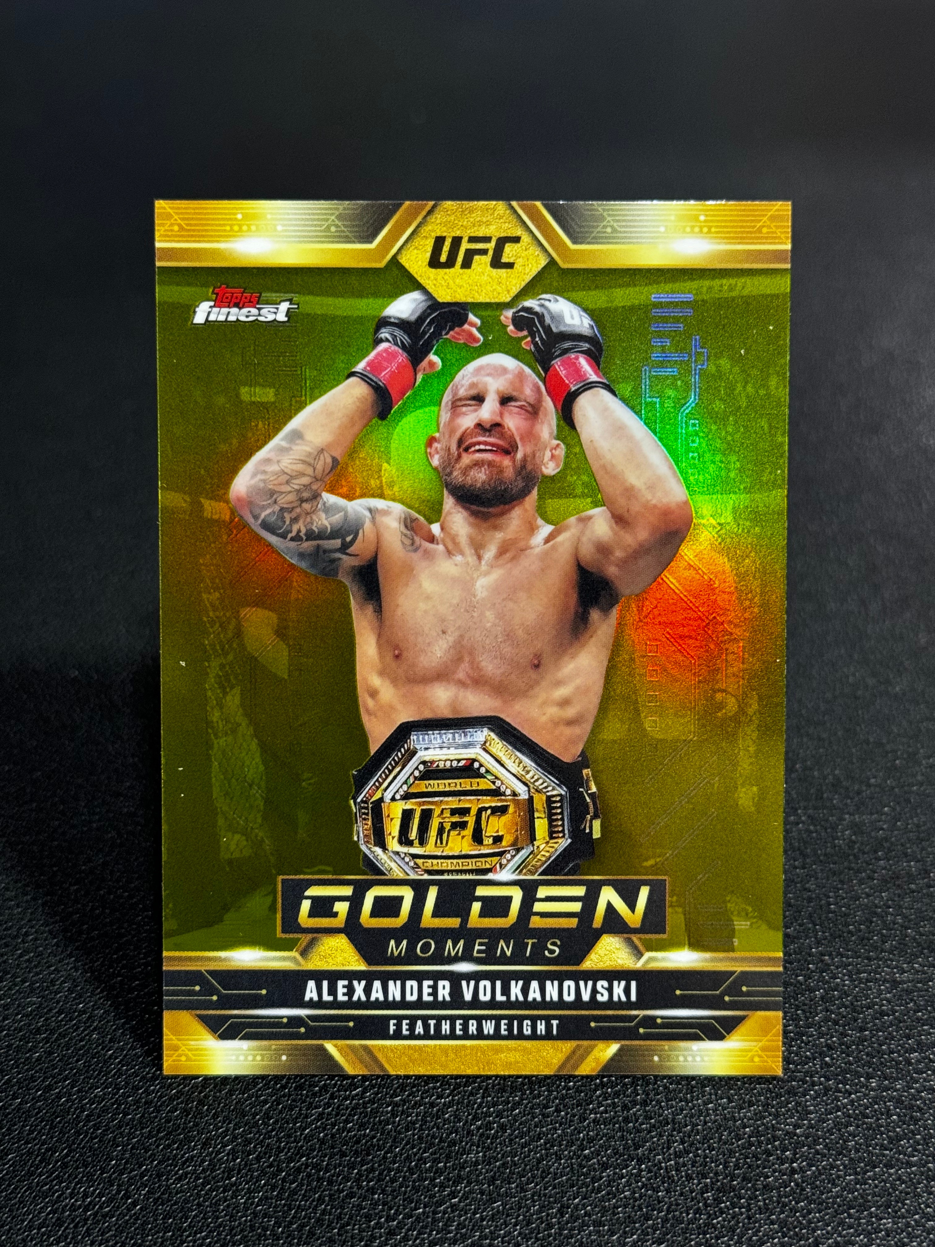 2025 Topps Finest UFC 综合格斗 Base GM 生涯高光 特卡 银折 沃尔卡诺夫斯基 Alexander Volkanovski 潜力无限 LWDG