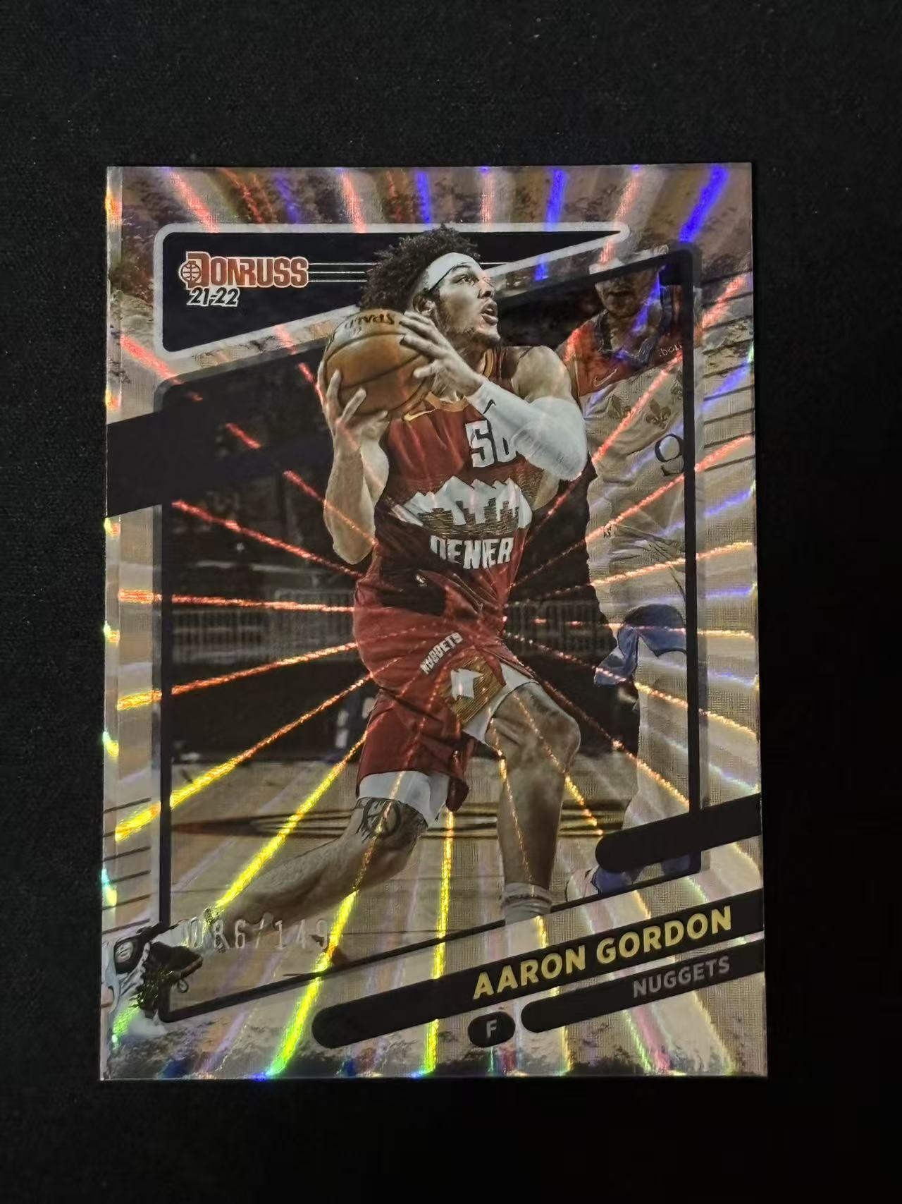 2021-22 Panini Donruss Aaron Gordon 【磊子球星卡】杜蕾斯 阿隆 戈登 掘金 佛光折 149编 扣篮王 收藏必备