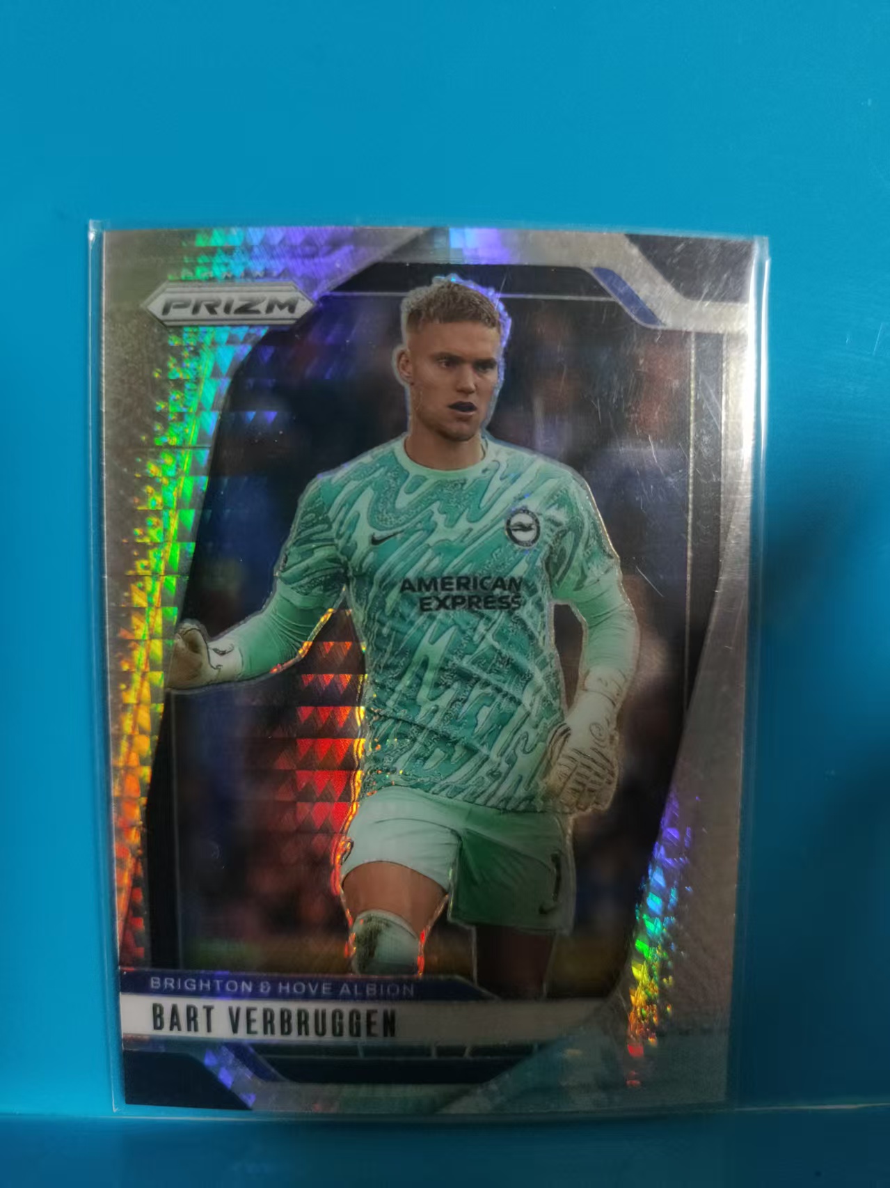 2024-25 Panini Prizm bart verbruggen 巴尔特 维尔布鲁根 布莱顿  英超PZ 银棱镜折 卡品如图 W001H