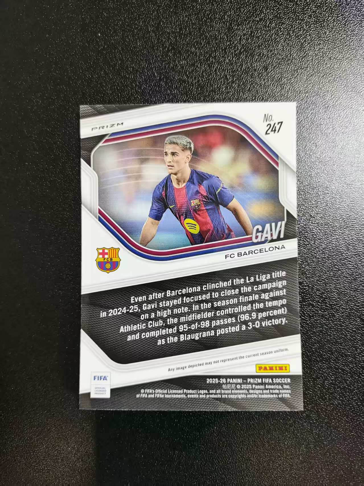 2025-26 Panini Prizm FIFA Gavi 加维 巴塞罗那 西班牙 PZ 折射 收藏凑套 卡品如图 免费代拍CC13