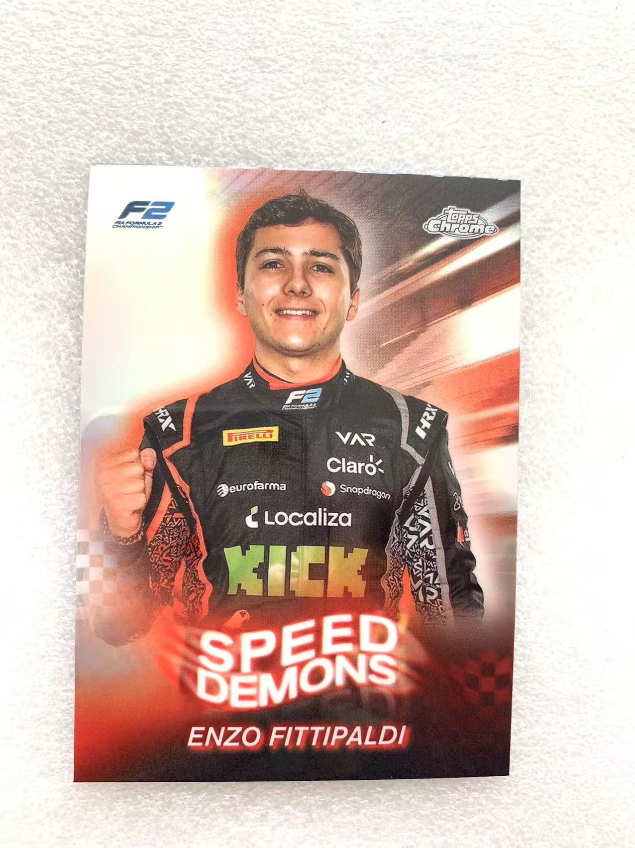 2024 Topps Chrome F1 Enzo Fittipaldi 恩佐 菲蒂帕尔迪 速度恶魔特卡 银折 折射 卡品如图 收藏必备 DGD