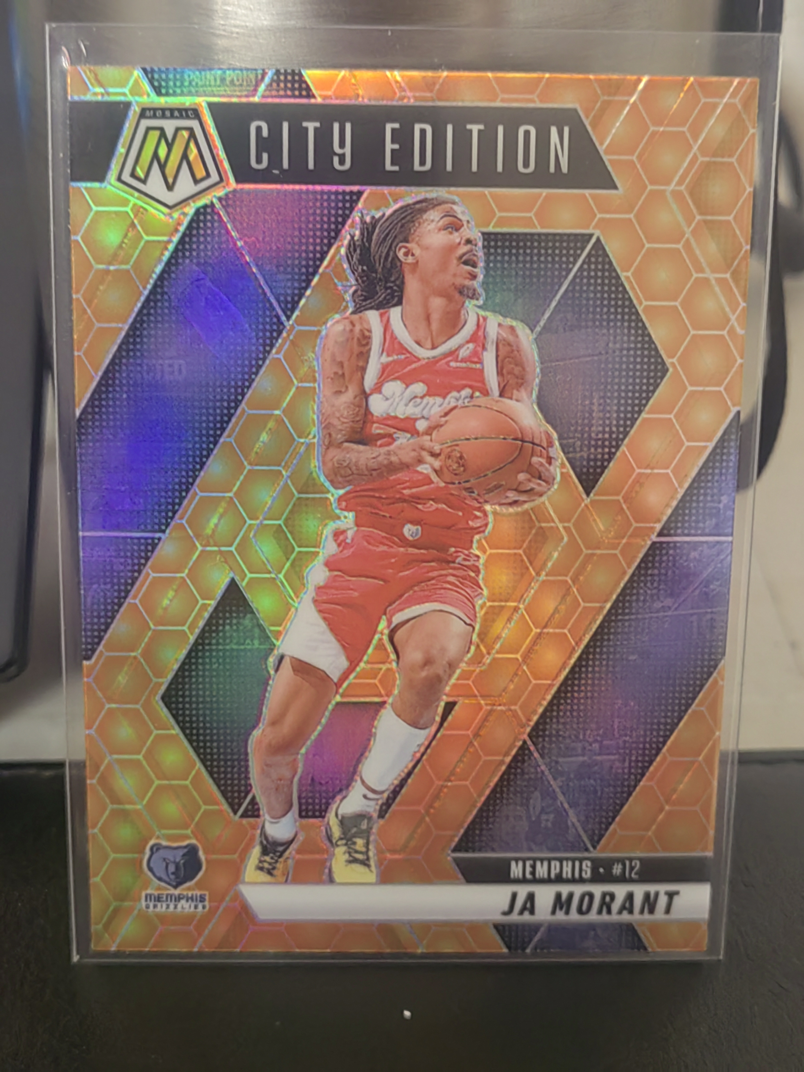 2024-25 Panini Mosaic Ja Morant 马赛克 莫兰特 灰熊 金折 金迷宫 金蜂巢 小鱼 白边白角 不保卡品 卡品如图