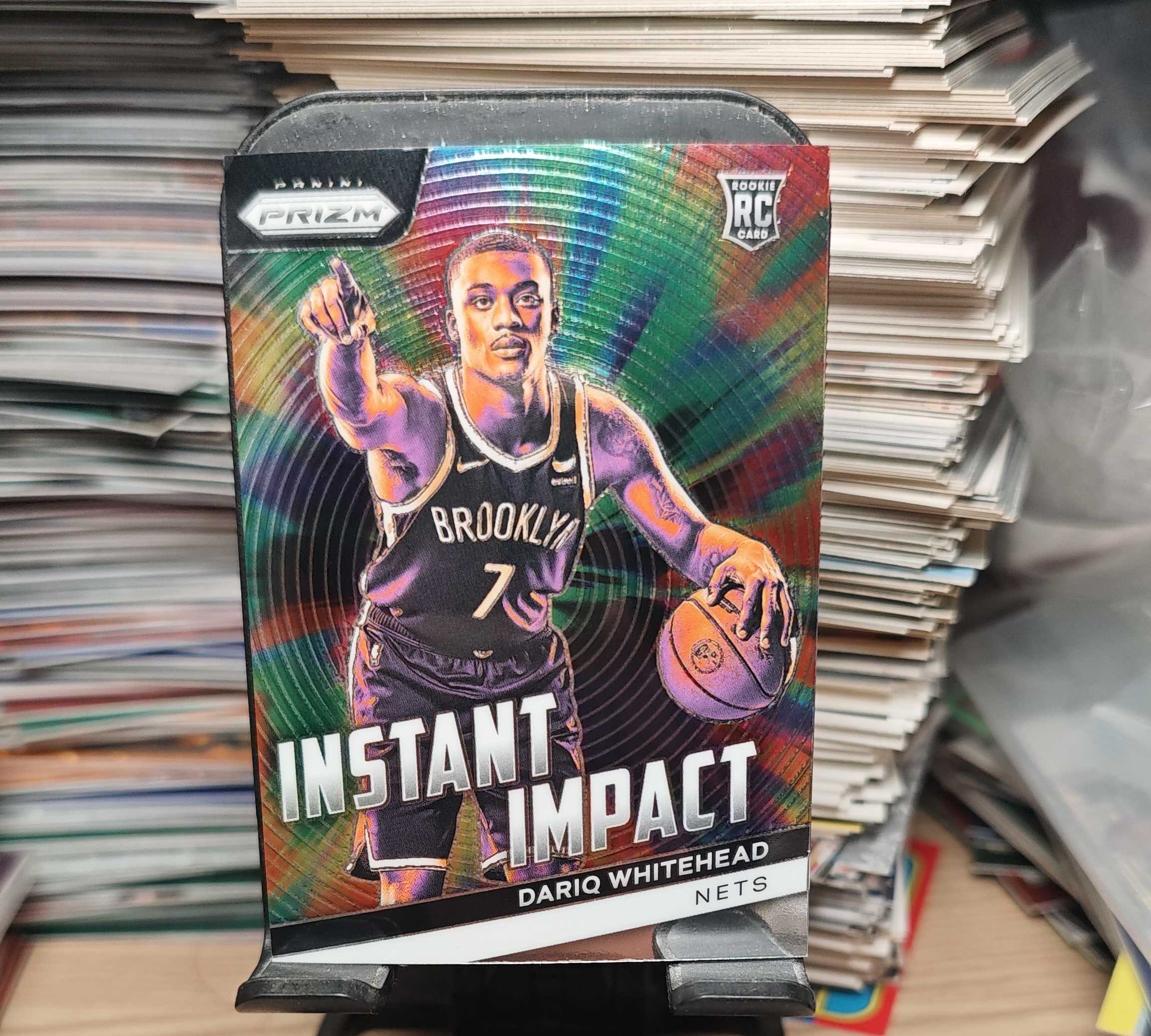 2023-24 Panini Prizm Dariq Whitehead RC 籃網新秀懷特黑德，pz特卡，潛力新秀，未來可期，卡品瑕疵如圖