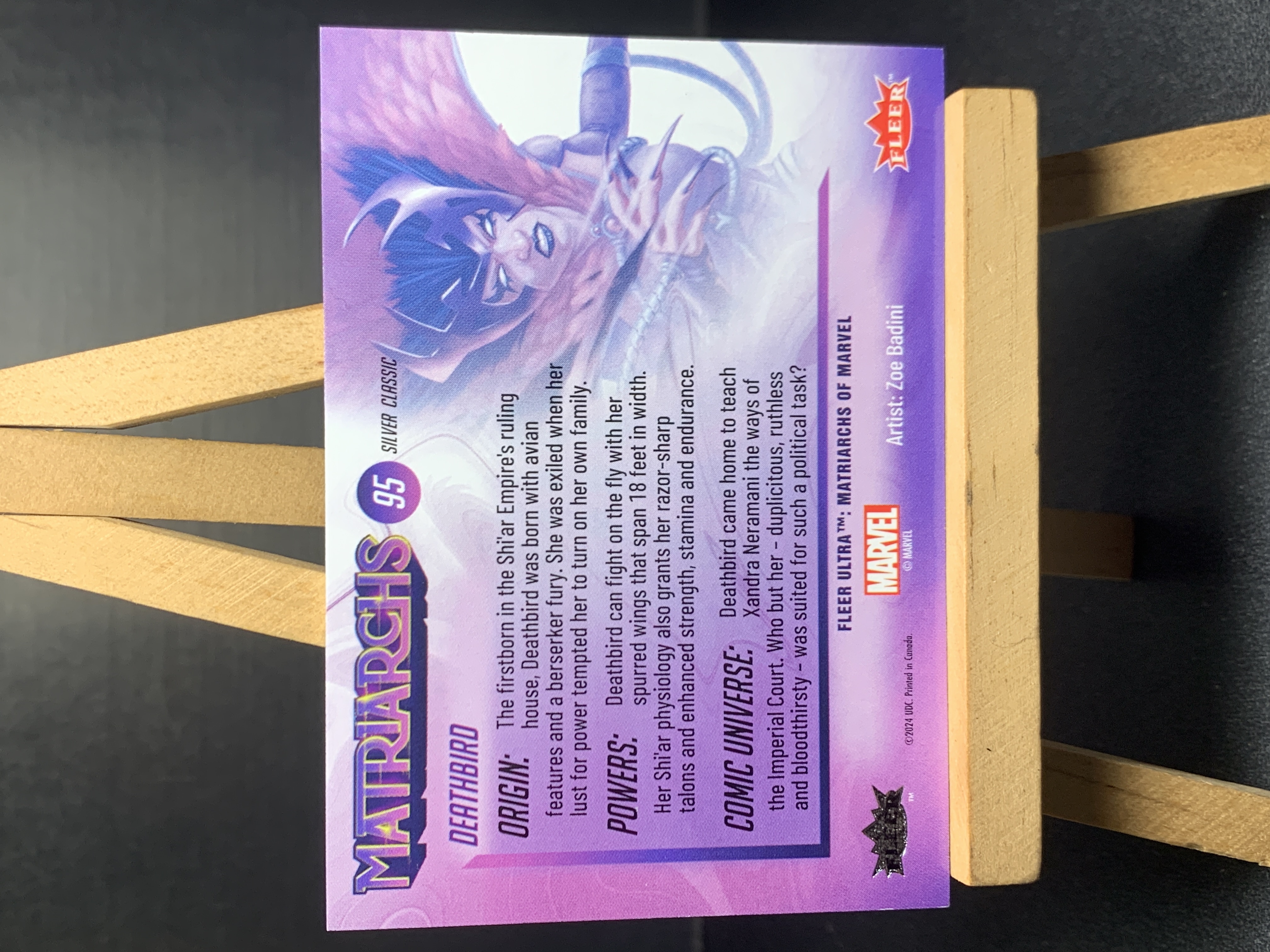 (S8)2024 FLEER Marvel 漫威 女英雄 死亡鸟 实卡好看 收藏凑套必备 卡品如图 !!!