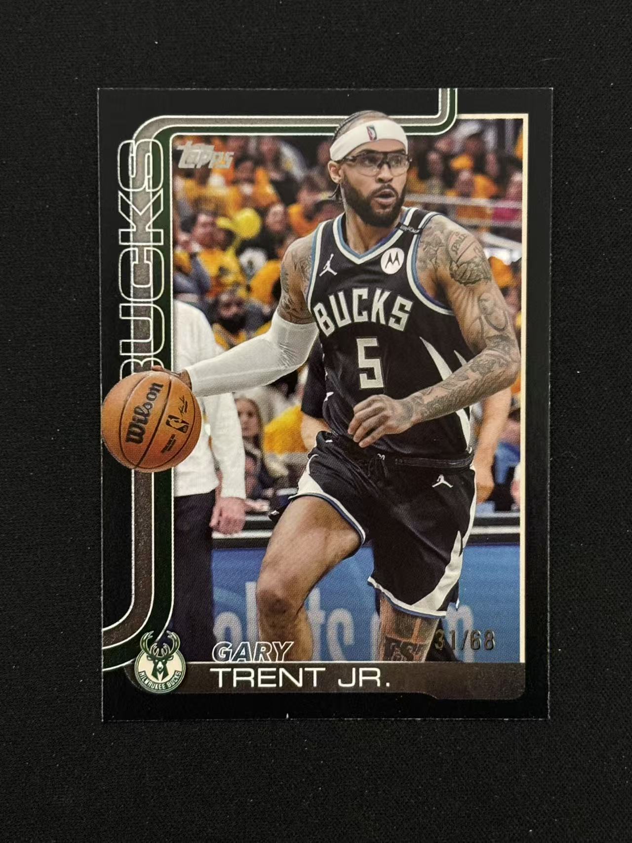 2025 Topps flagship Gary Trent Jr. 小加里 特伦特 黑折 /68编 - Yin