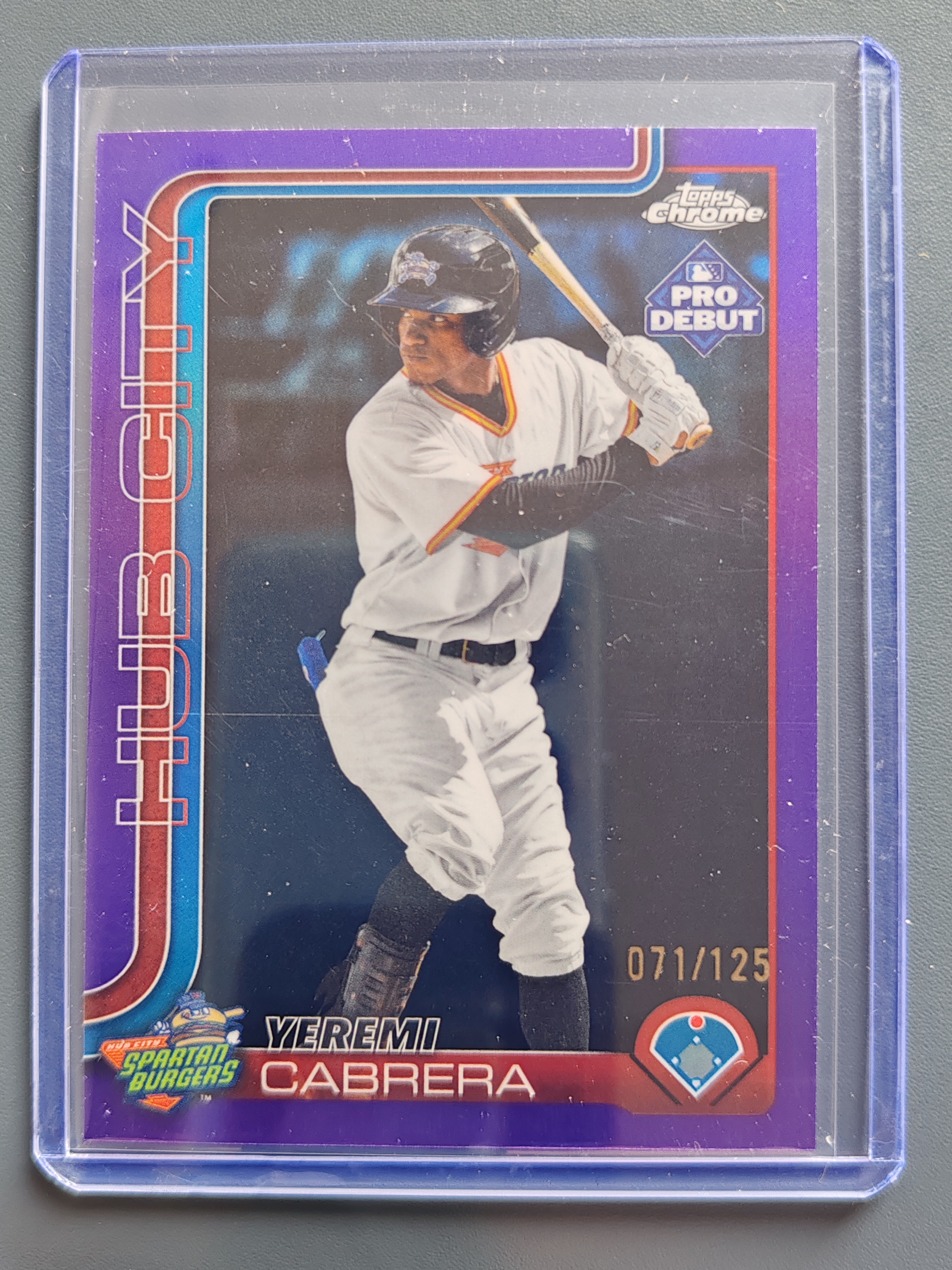2025 Topps Pro Debut Yeremi Cabrera 125编!紫折!【9527】
