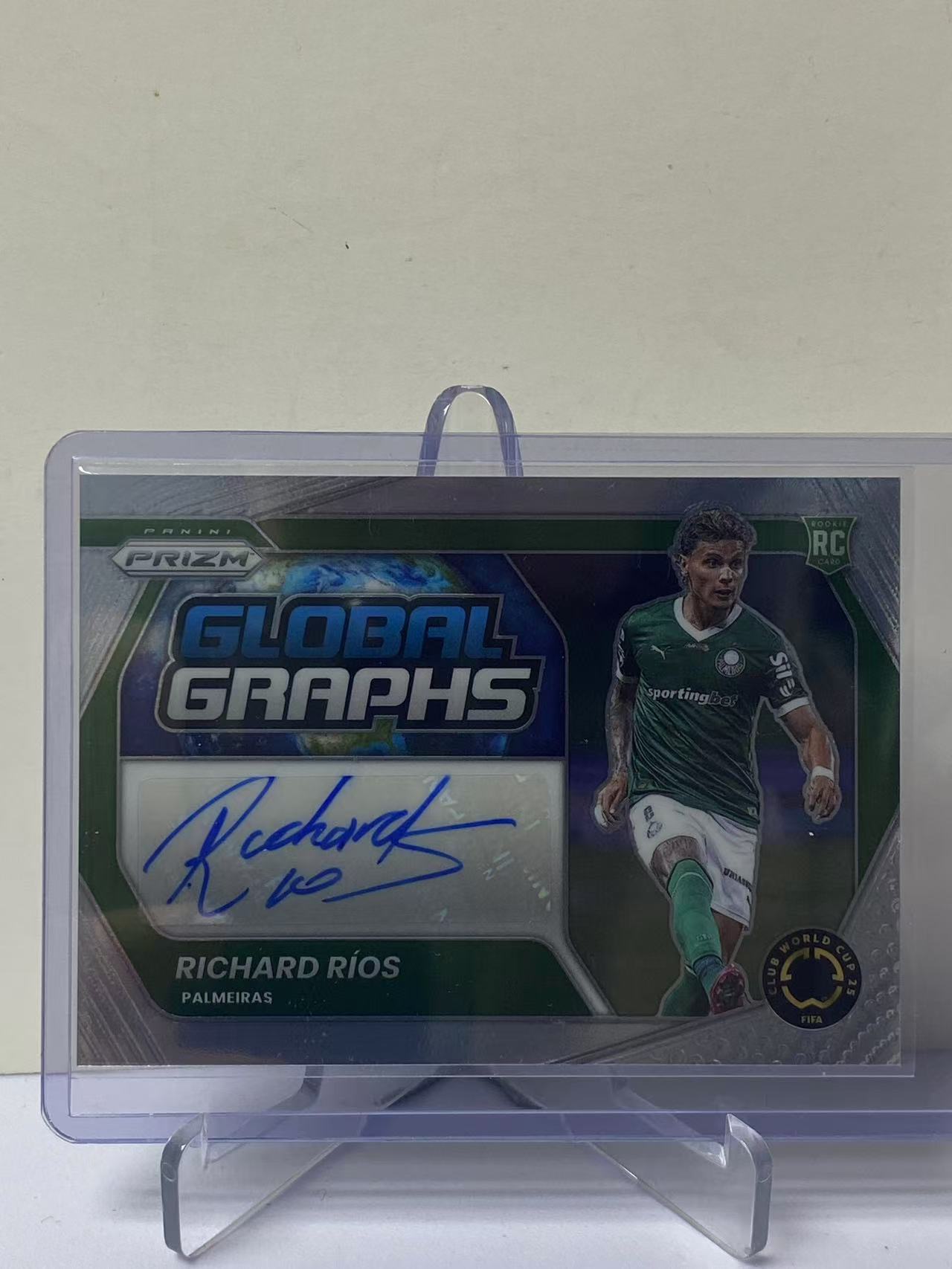 2025 Panini Prizm Richard Rios RC 世俱杯PZ 理查德里奥斯 帕尔梅拉斯 新秀 签字 Global 特卡 全球签 墨迹如图 收藏必备 卡品如图 9527