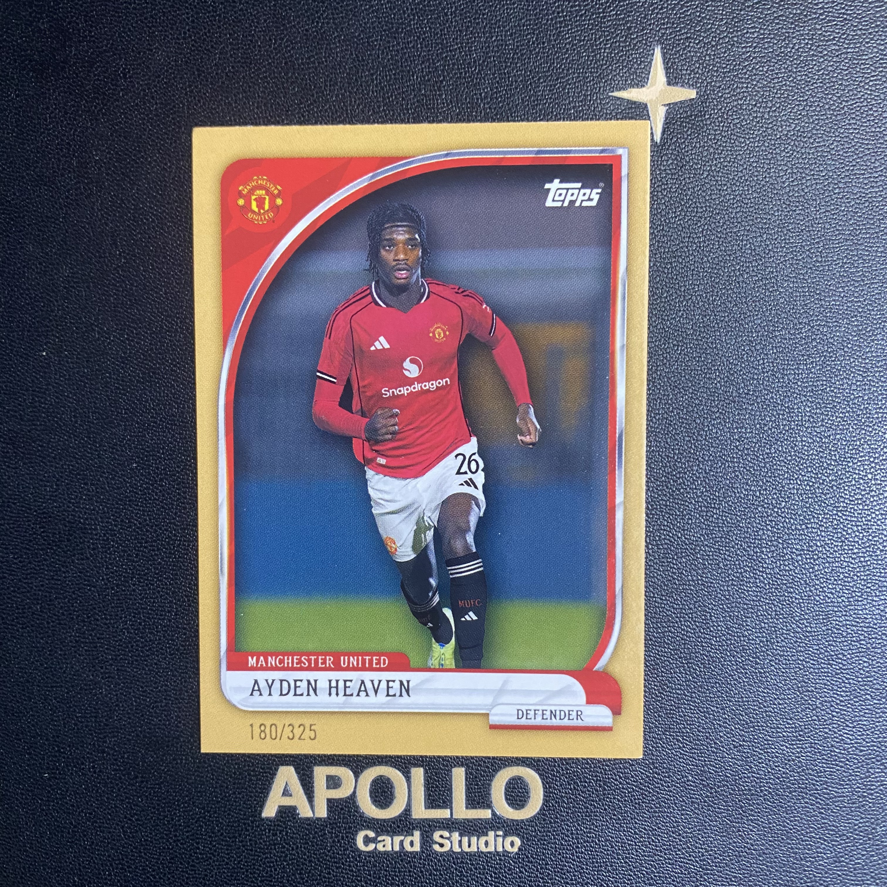 2025-26 Topps Collection Tin Ayden Heaven 海文 曼联铁罐队盒 325编 折射 卡品如图 -小黄鱼