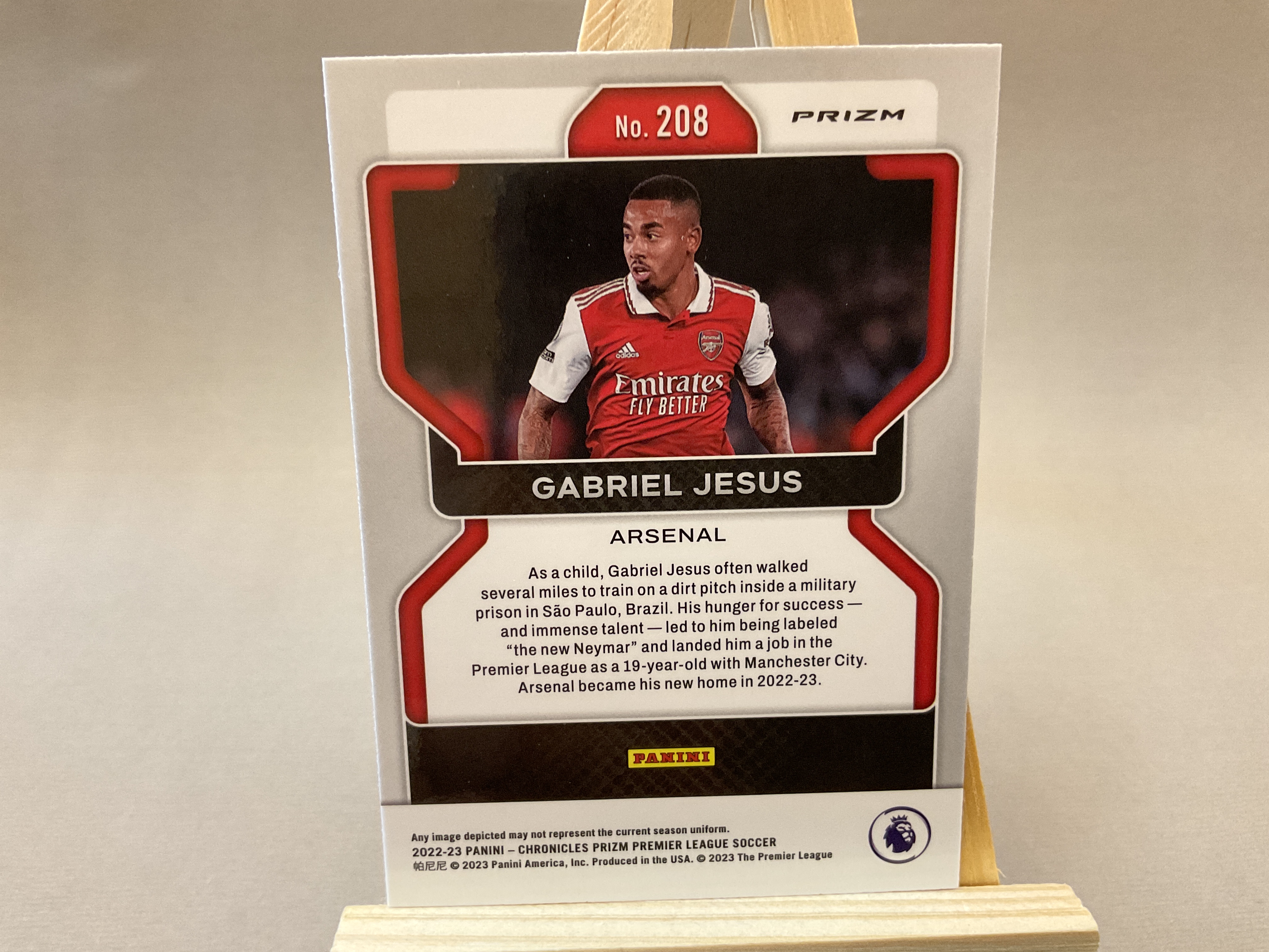 2022-23 Panini Chronicles Gabriel Jesus #208 热苏斯 阿森纳 PZ 巴西 编年史 英超 加布里埃尔