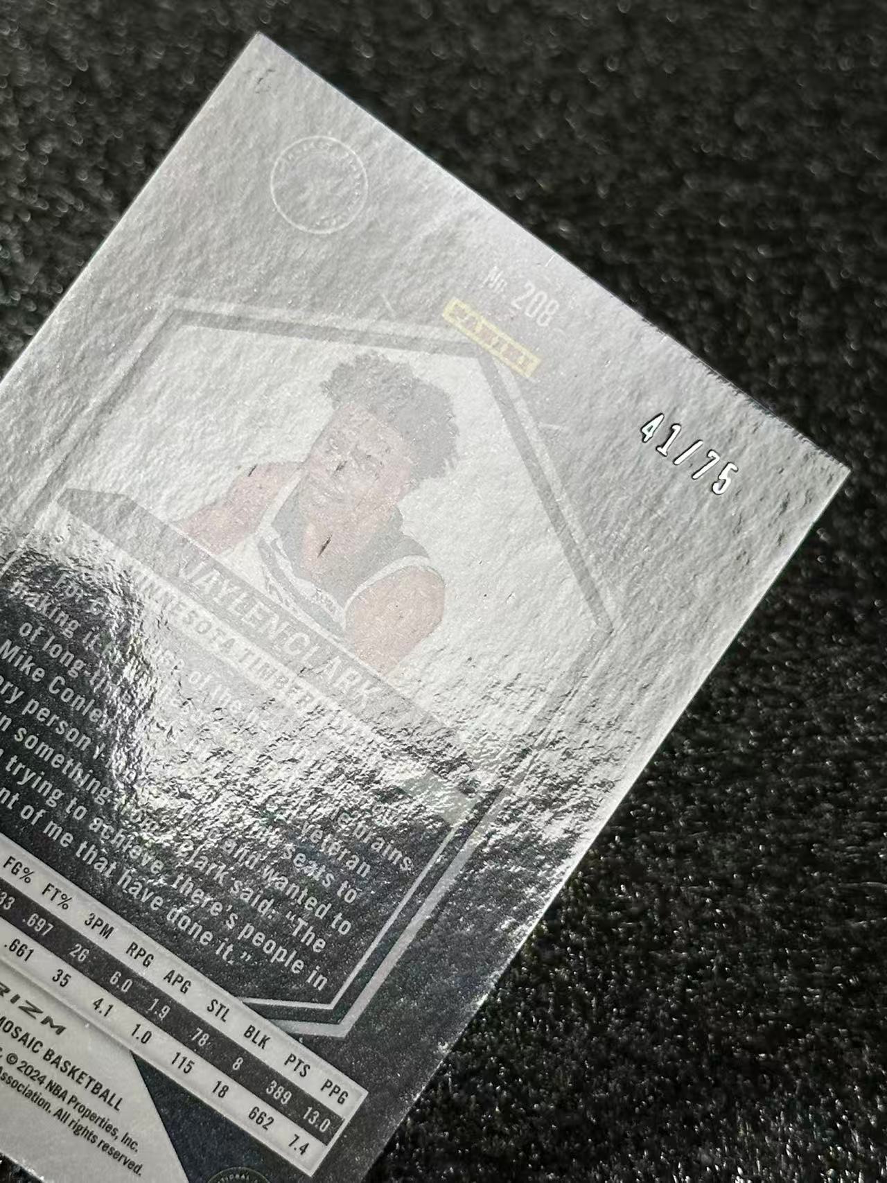 Basketball 杰伦 皮克特 Jalen Pickett 马赛克 RC 75编 2023-24 NBA 美职篮 卡品如图 瑕疵如图 非常好看 值得收藏 B1G610