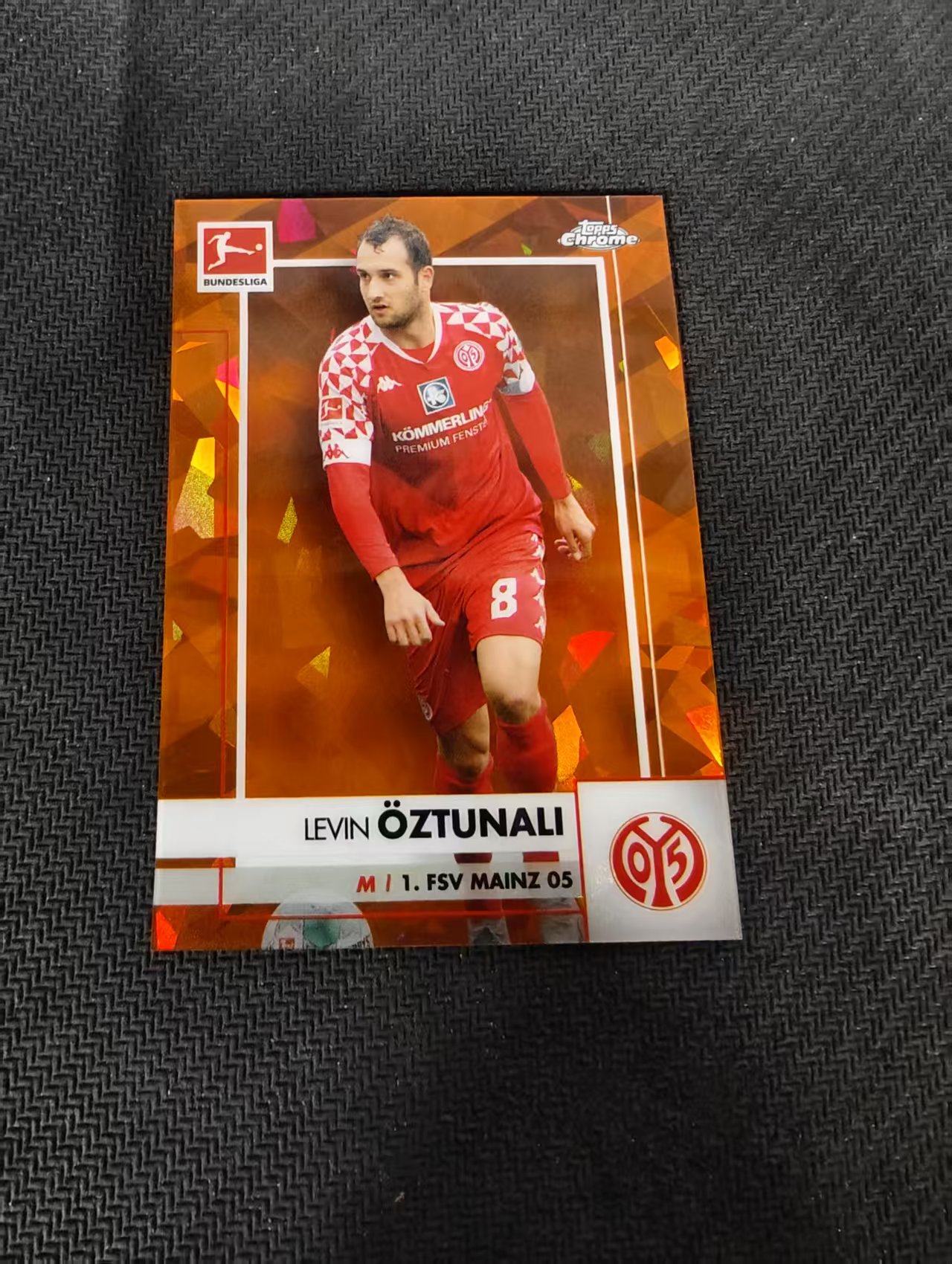 【可合并,不累计】2021 Topps Chrome levin oztunali 勒温 厄兹图纳勒 美因茨 德甲 橙碎冰 125编