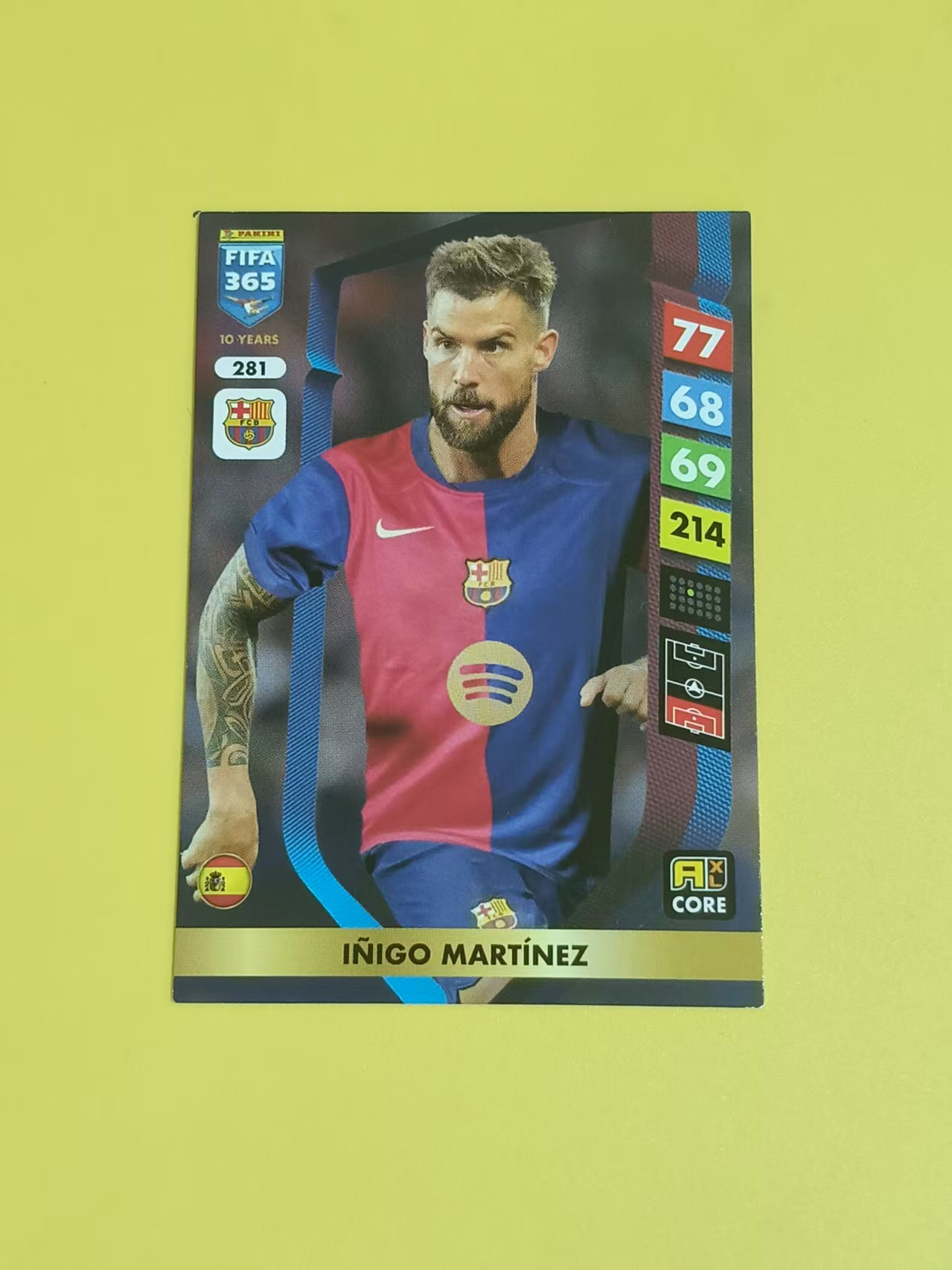2024-25 Panini Adrenalyn XL Nacho Martinez 帕尼尼FIFA365 巴萨 马丁内斯 游戏版