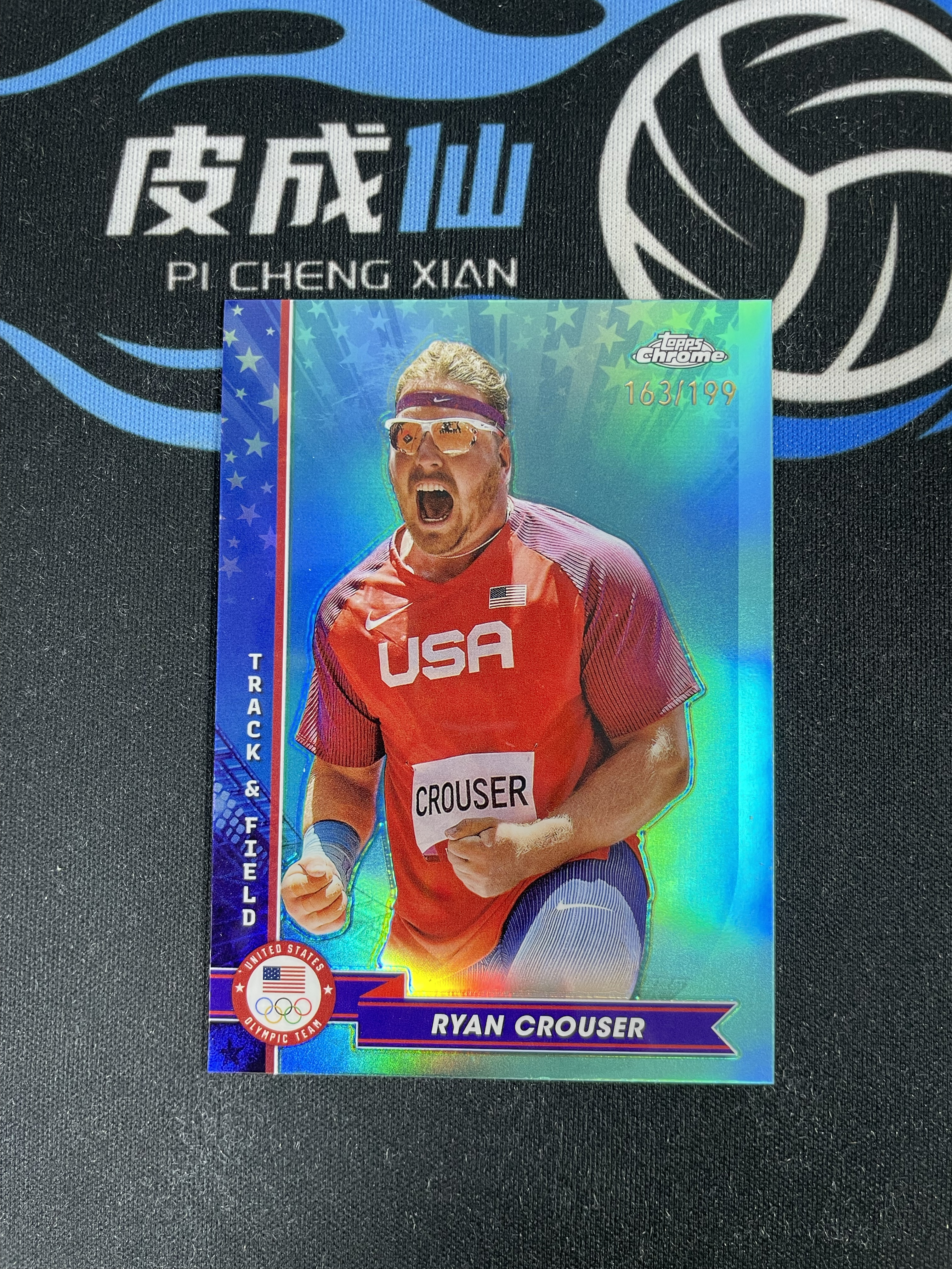 【皮成仙拍卖 统一手续费6%】 2024 TOPPS chrome 奥运会 田径 RYAN CROUSER 瑞安克劳瑟 蓝折 199编 凑套必备 值得收藏【只发顺丰】落日28