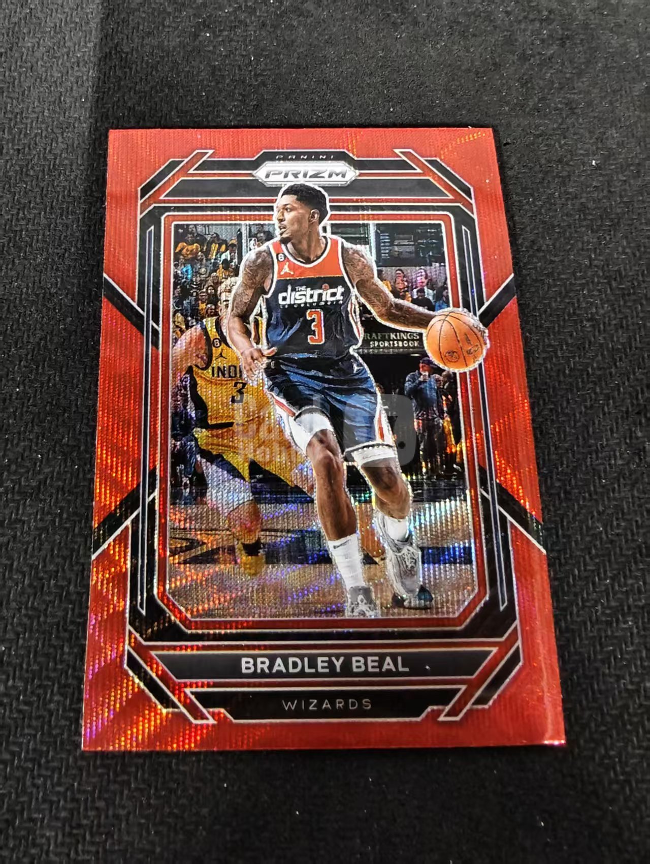 2022-23 Panini Prizm Bradley Beal 布拉德利 比尔 奇才 红波纹 PZ 划痕 边角瑕疵 #176