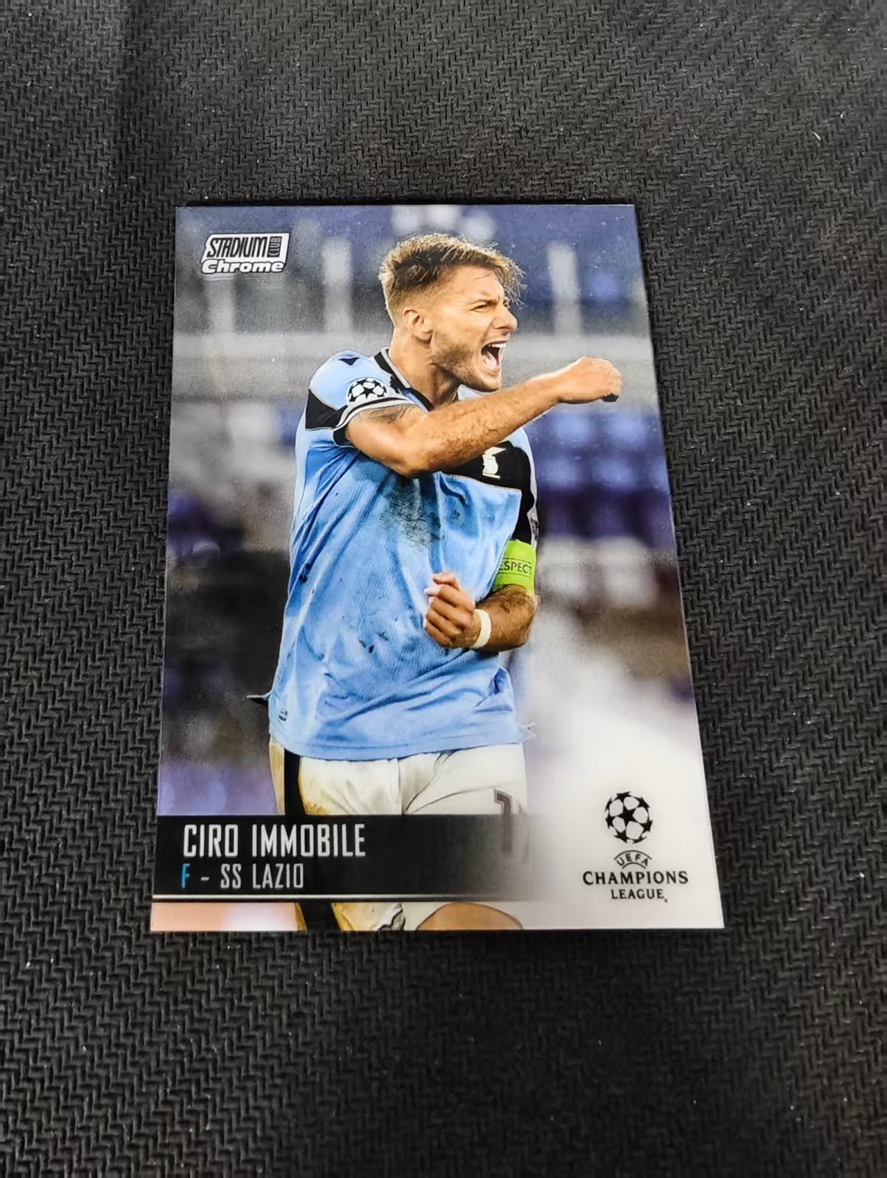 【可合并,不累计】2021 Topps Stadium Club Chrome Ciro Immobile 拉齐奥 因莫比莱 竞技场 欧冠 划痕 边角瑕疵 #69