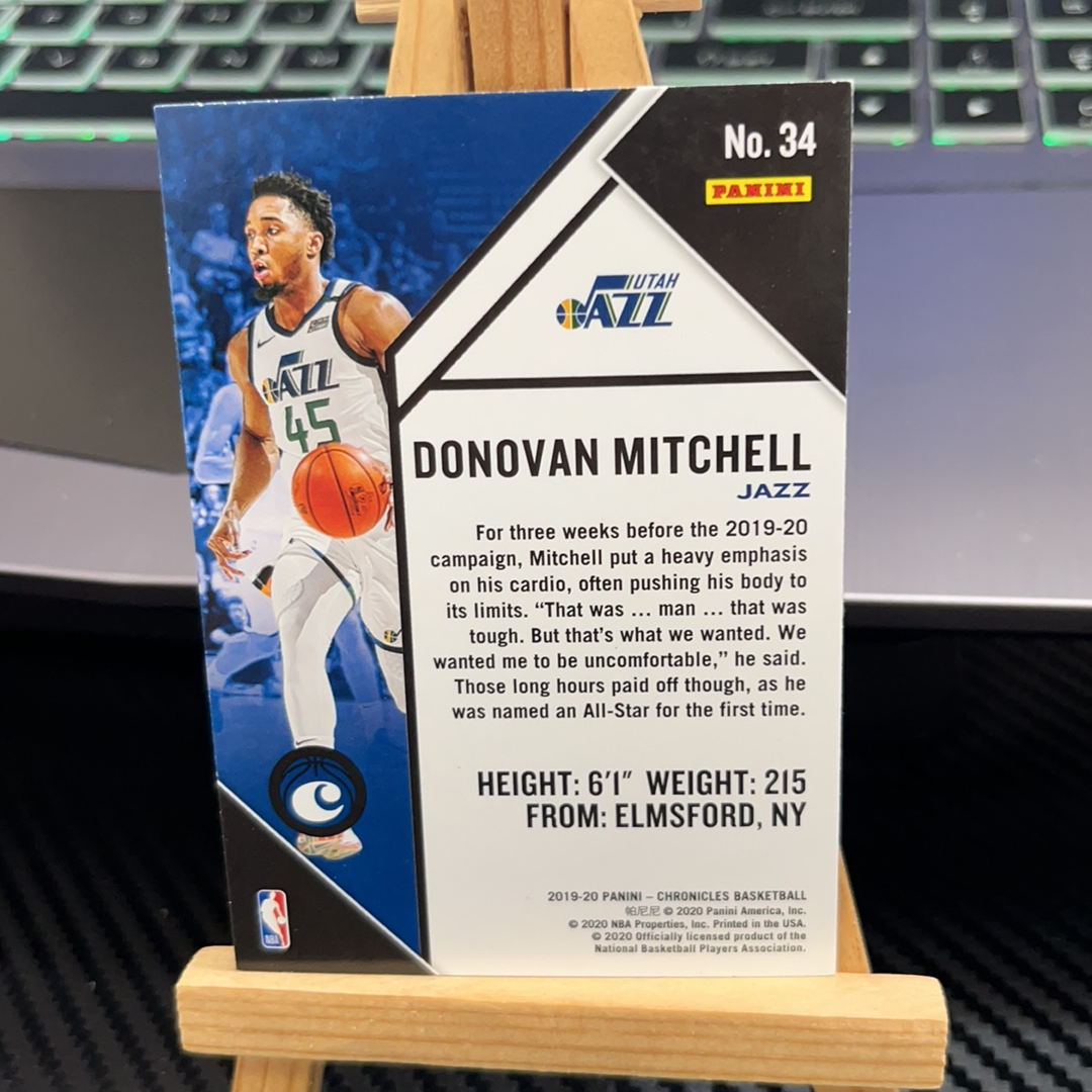 2019-20 Panini Chronicles Donovan Mitchell 多诺万 米切尔 爵士 特卡 编年史 卡品如图 凑图必备 值得收藏!免费代卖!