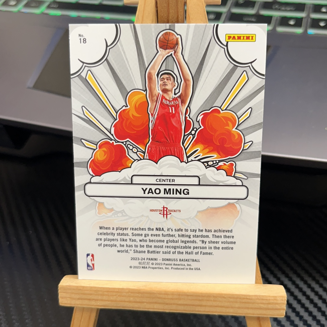 2023-24 Panini Donruss Yao Ming 姚明 火箭 杜蕾斯系列 特卡 卡品如图 凑图必备 值得收藏!免费代卖!