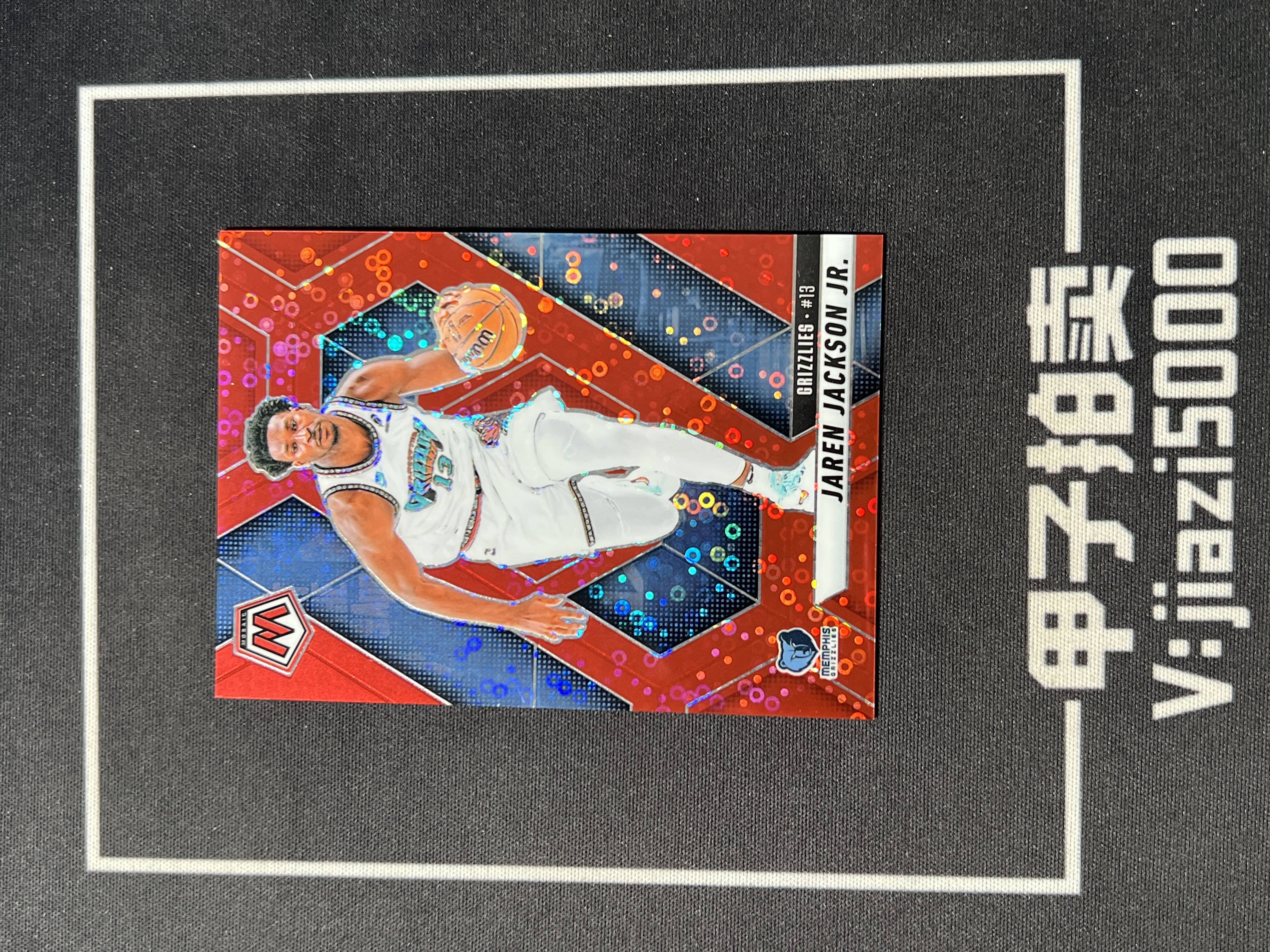 【甲子拍卖】 2024-25 panini mosaic jaren jackson jr 马赛克 灰熊 小贾伦 杰克逊 3J JJJ 红泡泡折 折射 25/99编 卡品如图 卡品通行 通行品 赞3D