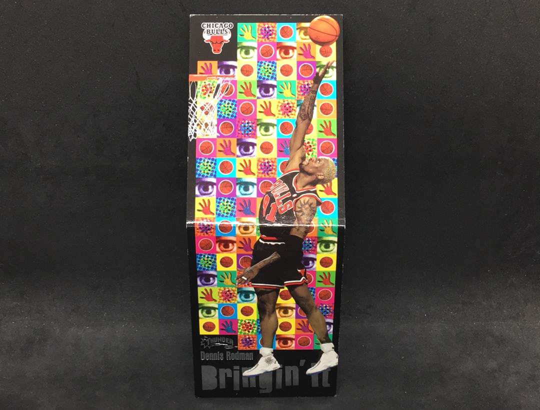 【DC拍卖】11.17 SKYBOX THUNDER 惊雷系列 大比例折叠特卡 经典老特 实卡美如画 名人堂名宿 公牛王朝内线核心 防守大闸 大虫 丹尼斯 罗德曼(微瑕)