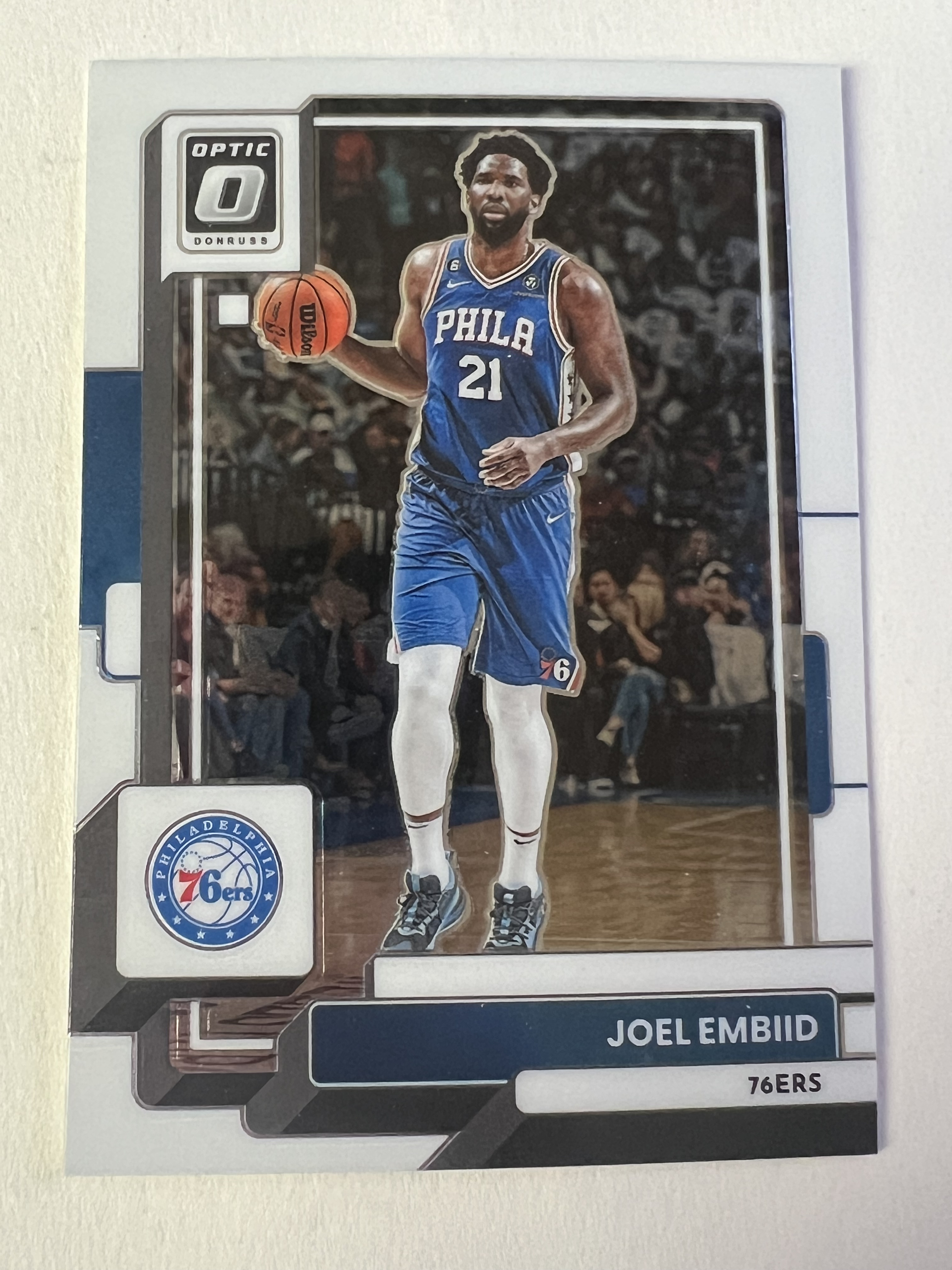 2022-23 Panini Optic Joel Embiid 乔尔 恩比德 大帝 76人队 《 热门球星 收藏必备 》 凑套必备 实卡精美 投资佳品 OP #27
