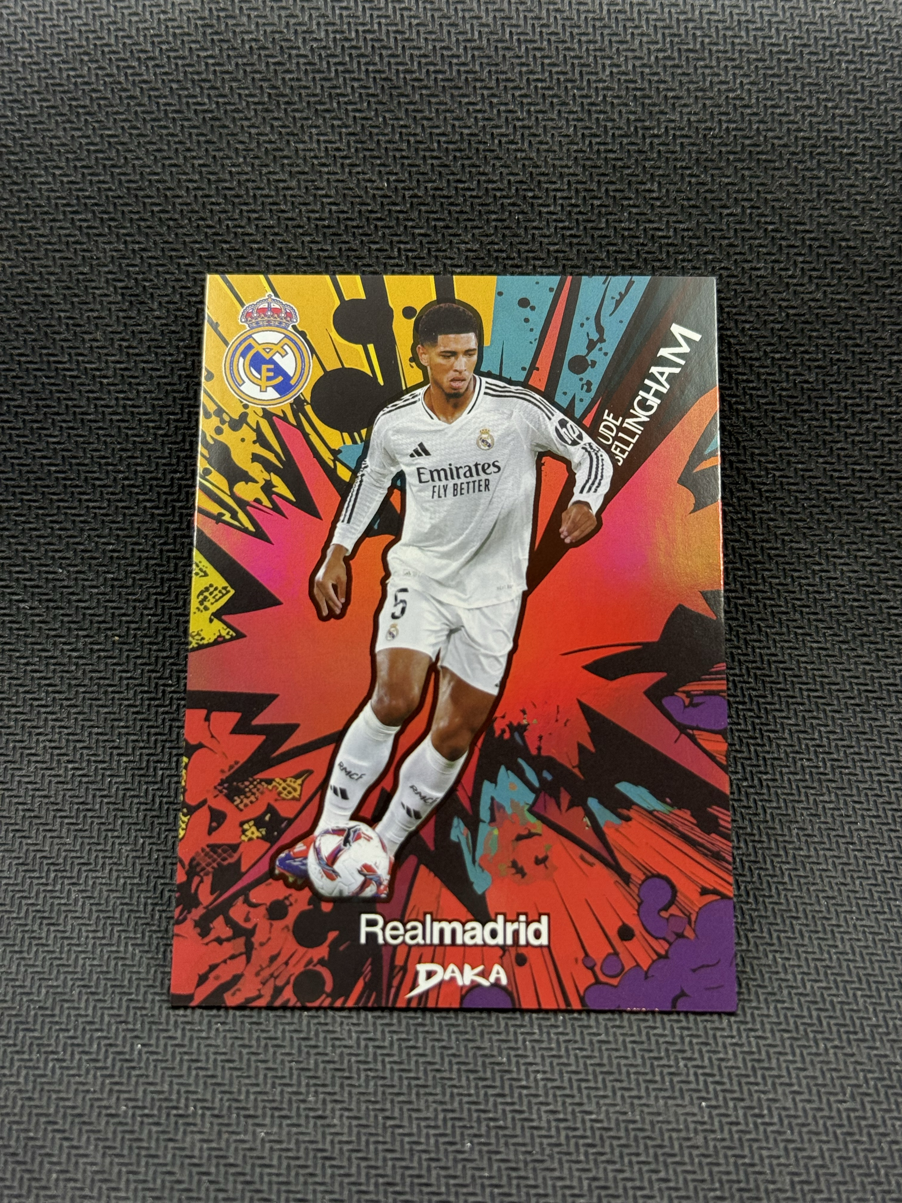 2024-25 DAKA Real madrid Jude Bellingham 【小贝代拍】达卡 皇马队盒 贝林厄姆 街头潮魂特卡 42/50编 红平行 瑕疵如图 拍前看描述 suhu