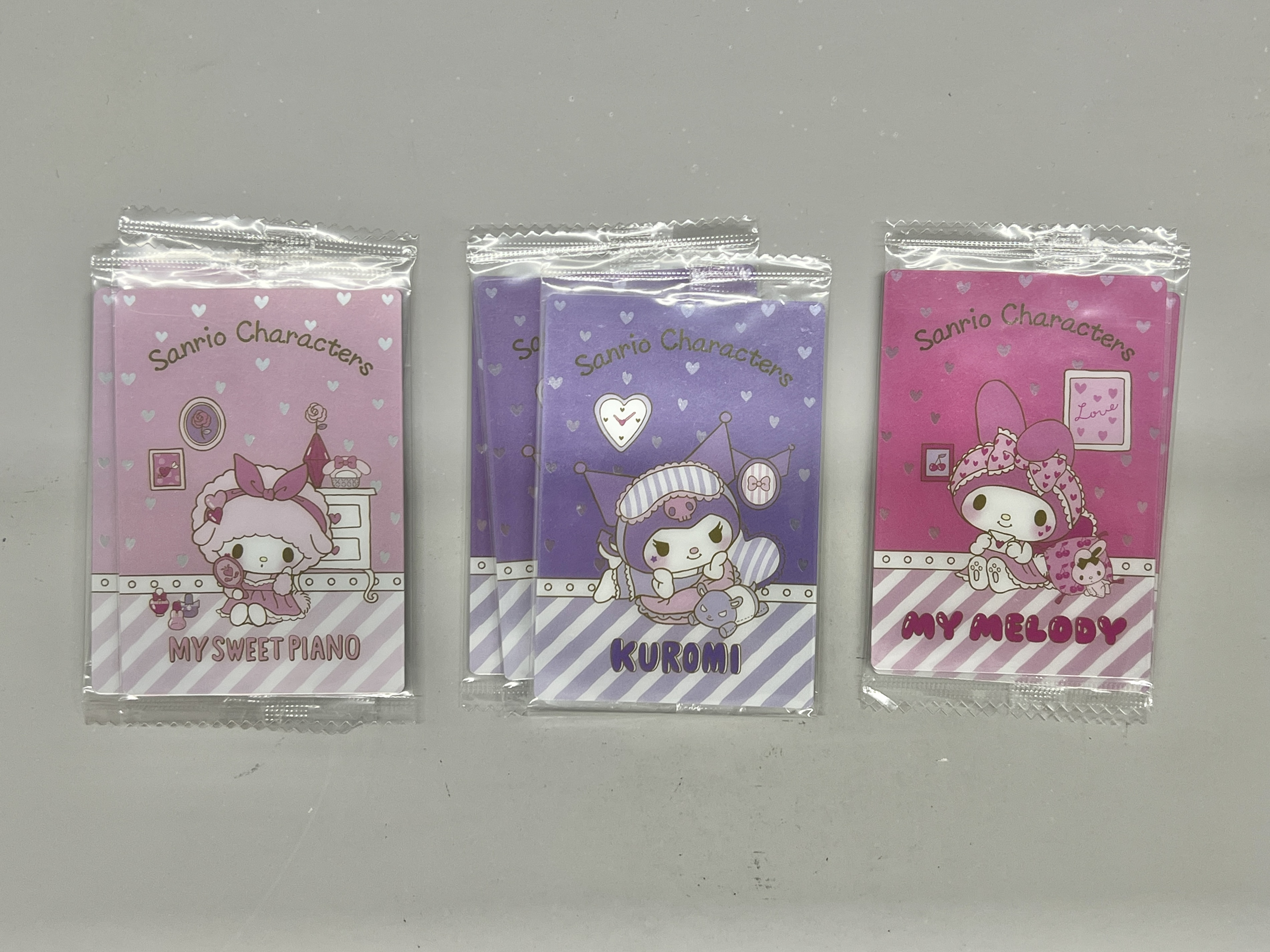 【挂机代拍】BANDAI Sanrio 万代 三丽鸥 中国限定食玩卡 库洛米 美乐蒂 8张lot 全新塑封 卡品如图