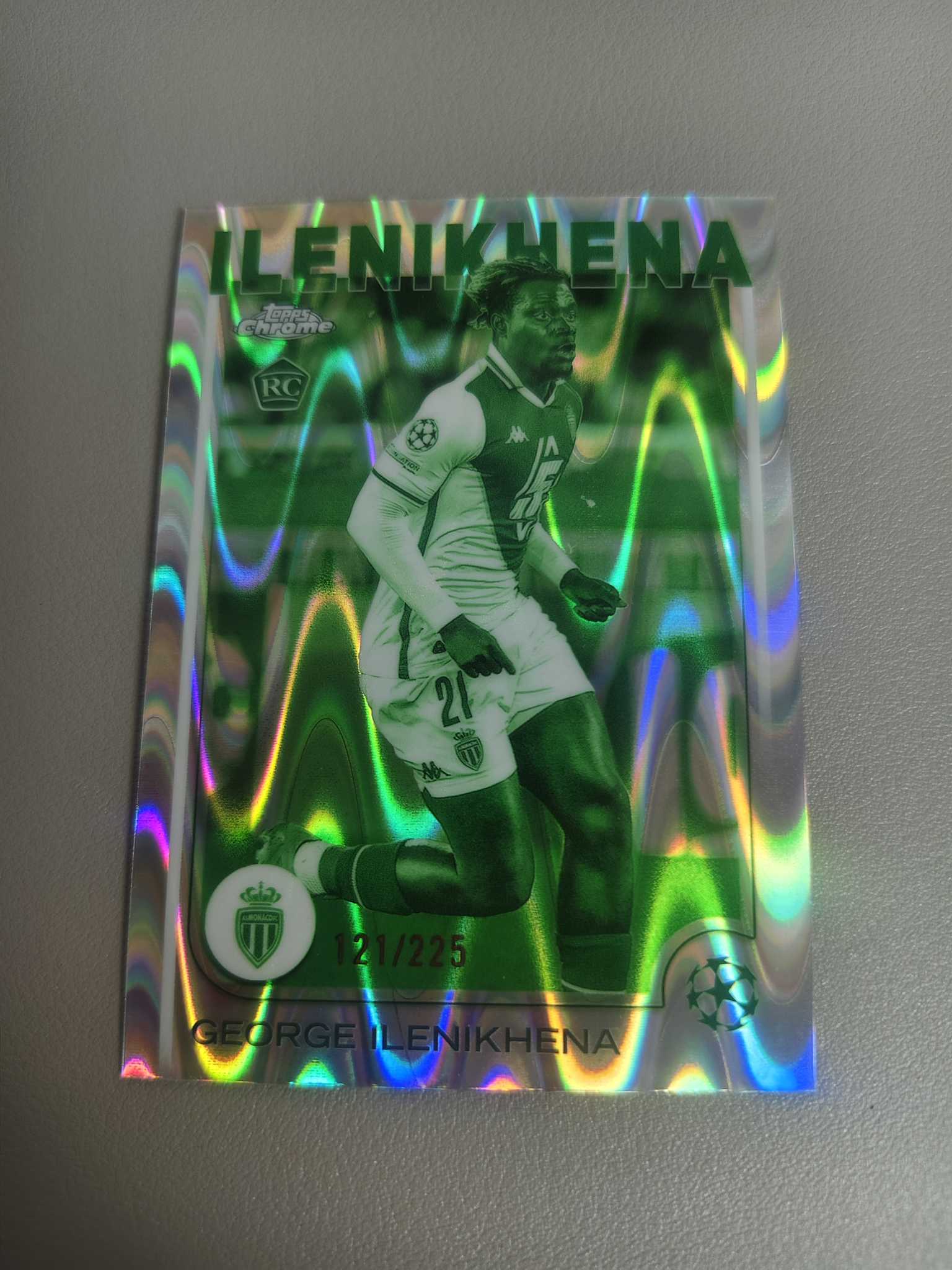 【佩妮拍卖】2025 ToppsChrome 最新欧冠TC George Ilenikhena RC 摩纳哥 新秀 伊莱尼克纳 伊列尼肯 121/225编 卡品如图拍前请阅读描述 jeremy0516