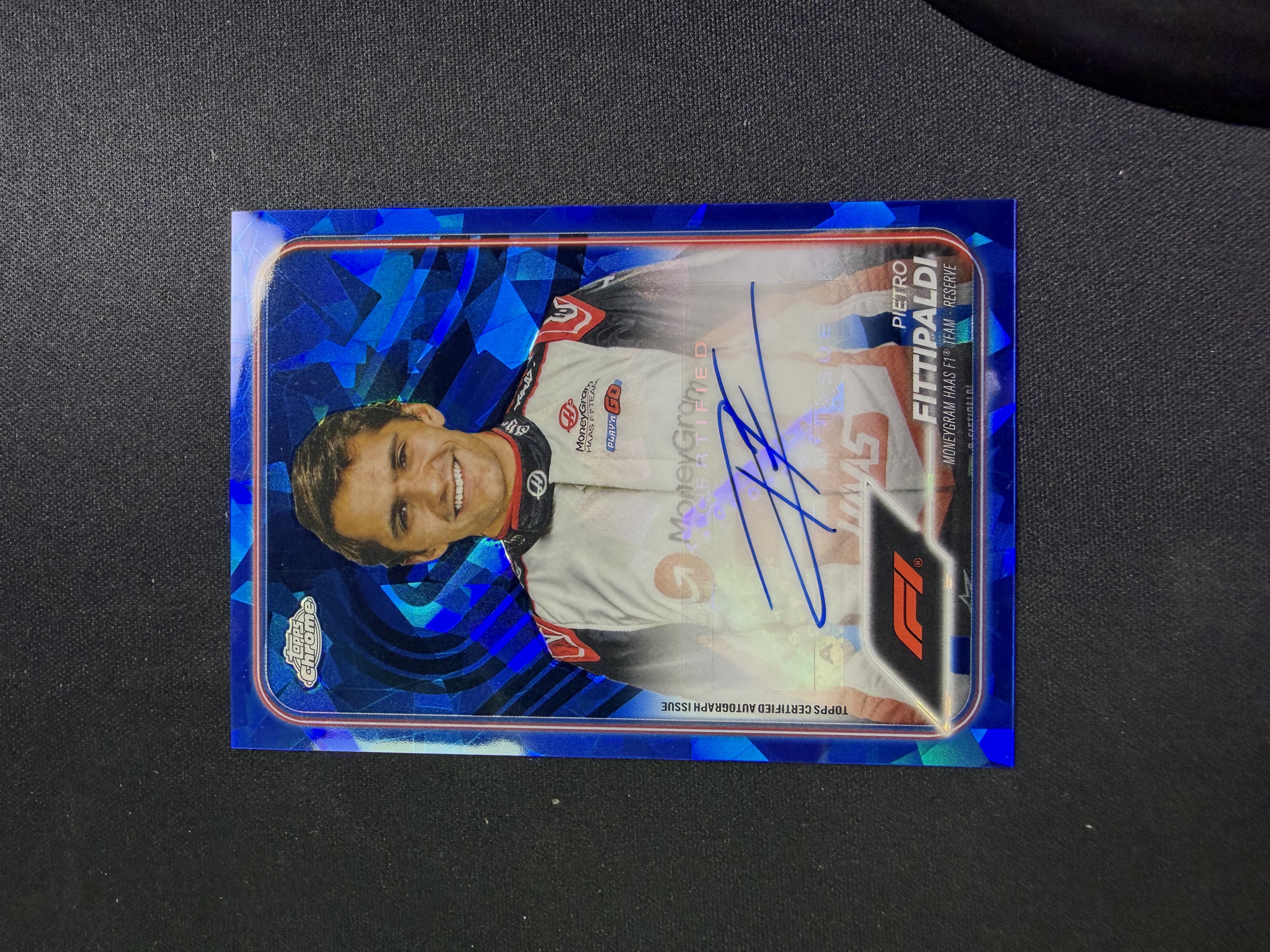 2024 Topps Chrome Pietro Fittipaldi 彼得罗·费迪帕尔蒂 蓝碎冰 蓝宝石 折射 签字 定妆照 收藏必备 PPP