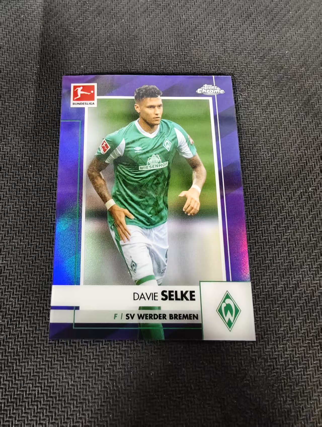 【可合并,不累计】2021 Topps chrome Davie Selke 塞尔克 德甲 不莱梅 紫折 299编