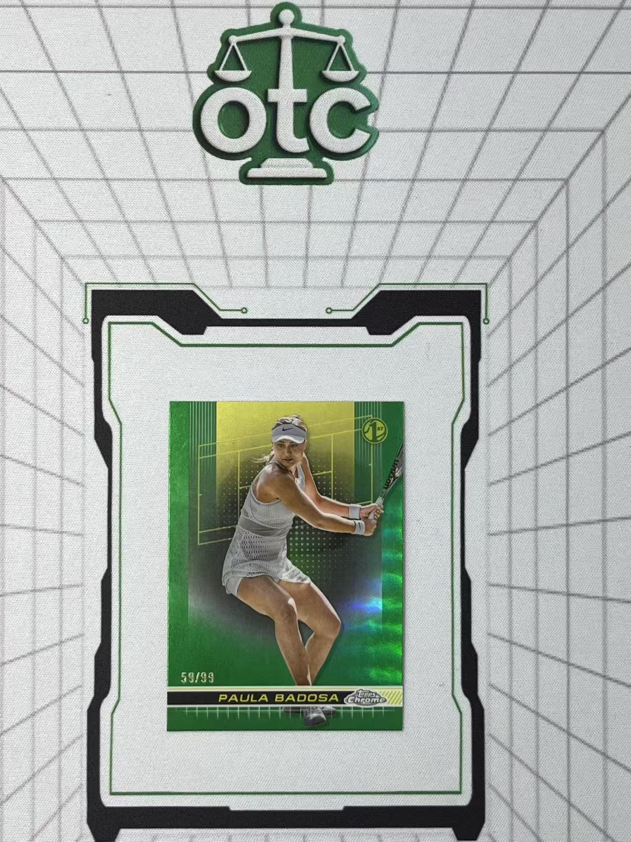2024 Topps Chrome Paula Badosa 【盎司收藏】网球 保拉 巴多萨 1st 新秀 First 99编 绿折 JJ27