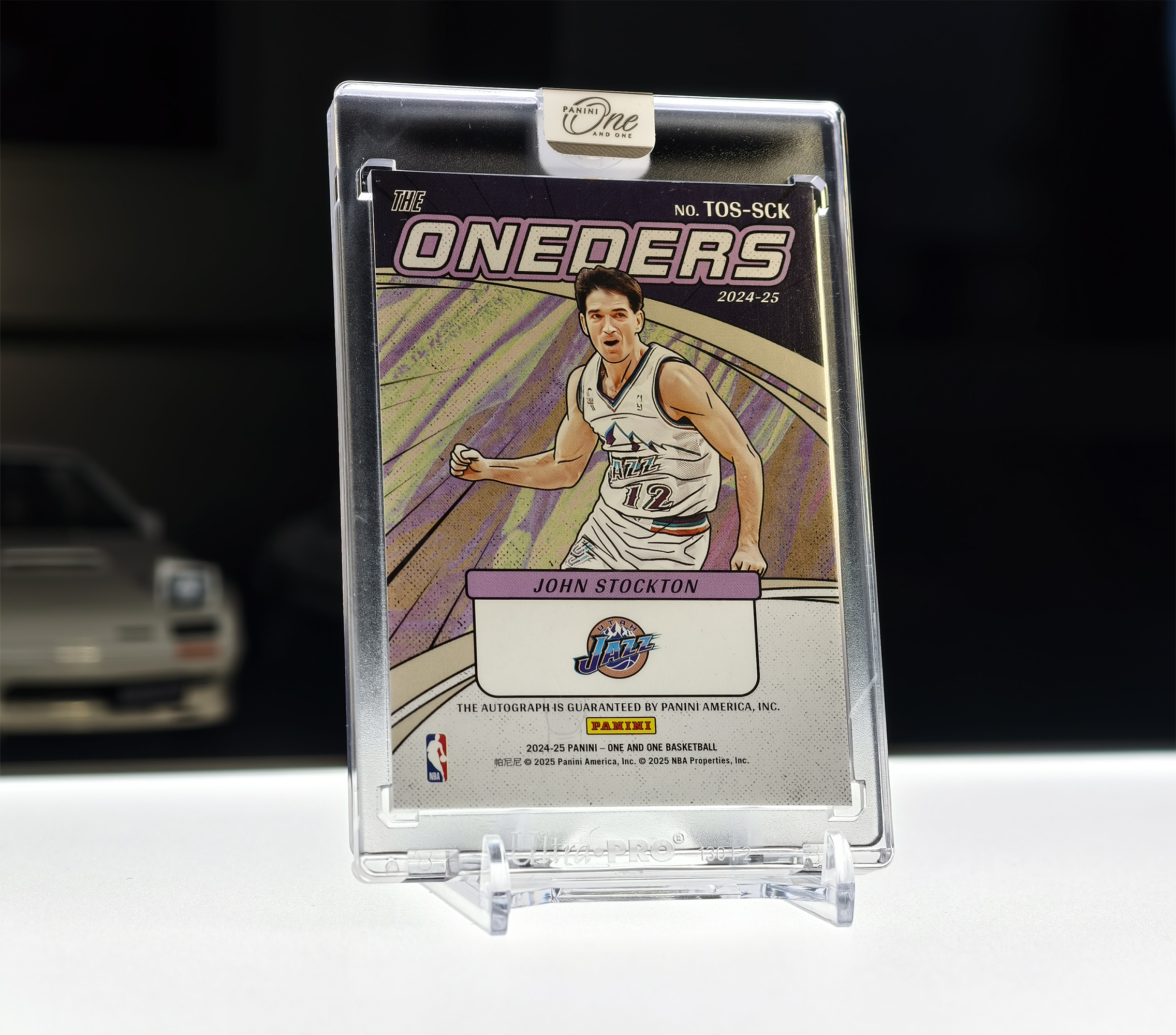 2024-25 Panini One and One John Stockton OAO 爵士 约翰 斯托克顿 35编 签字 卡签 漫画签 好老头 the oneders