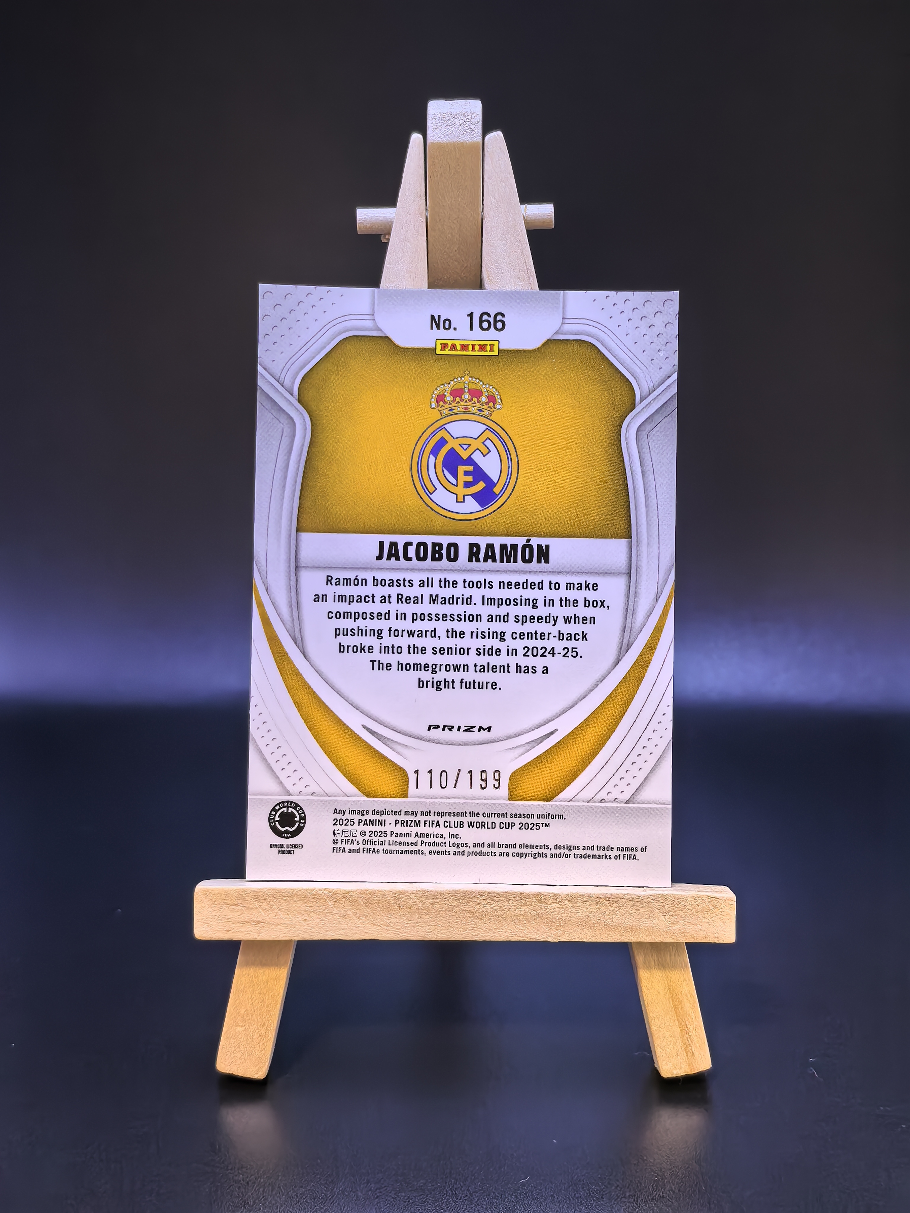 2024-25 Panini Prizm 元年世俱杯pz Jacobo Ramon 雅各布・拉蒙 西班牙 皇马 皇家马德里 超新星 新秀RC标 红折 限量199编 卡品如图(cy)