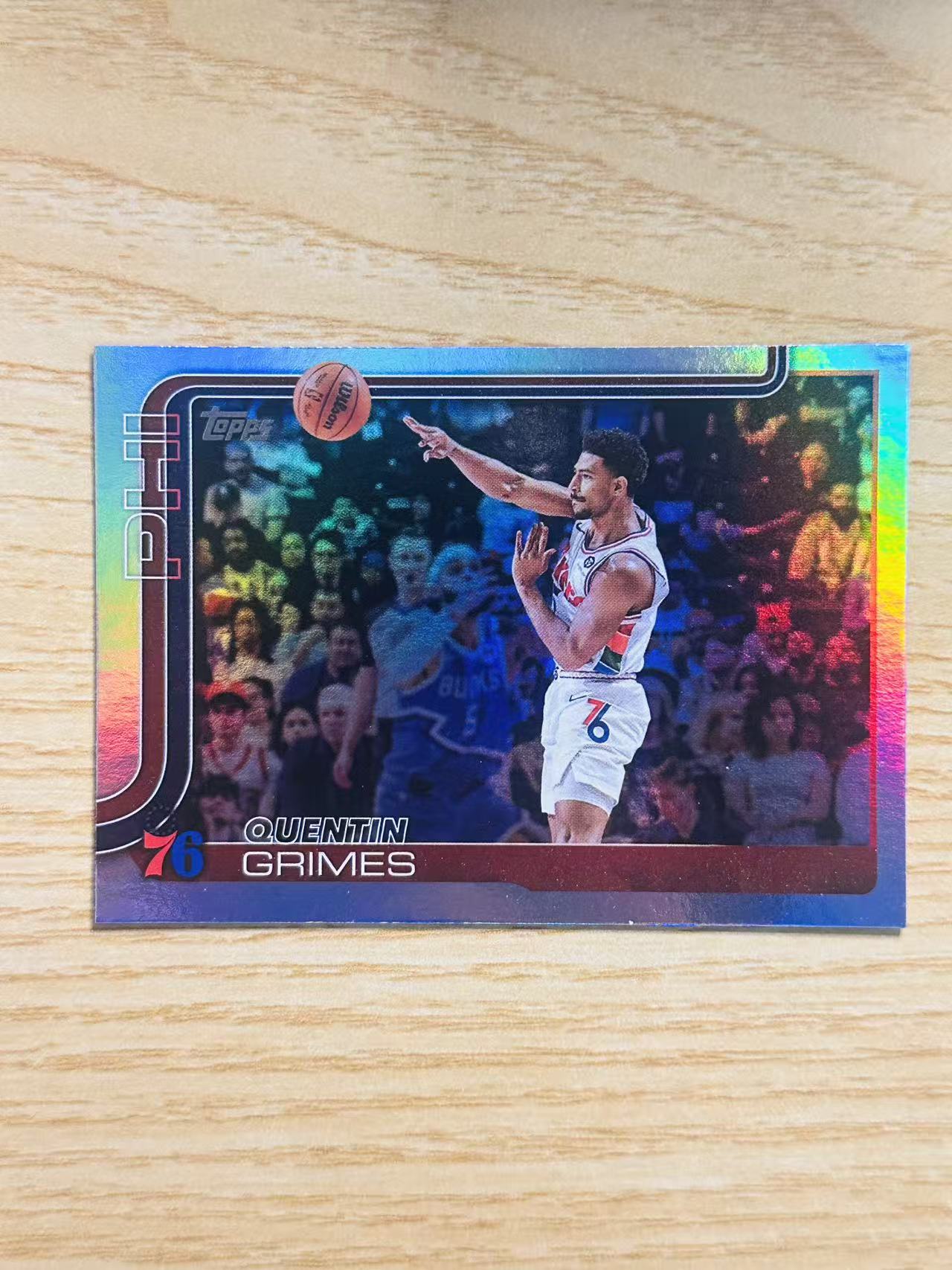 2025-26 Topps nba Quentin Grimes 嘿嘿代卖 昆汀 格兰姆斯 银折 费城76人 本赛季发挥出色 收藏必备 gjmm