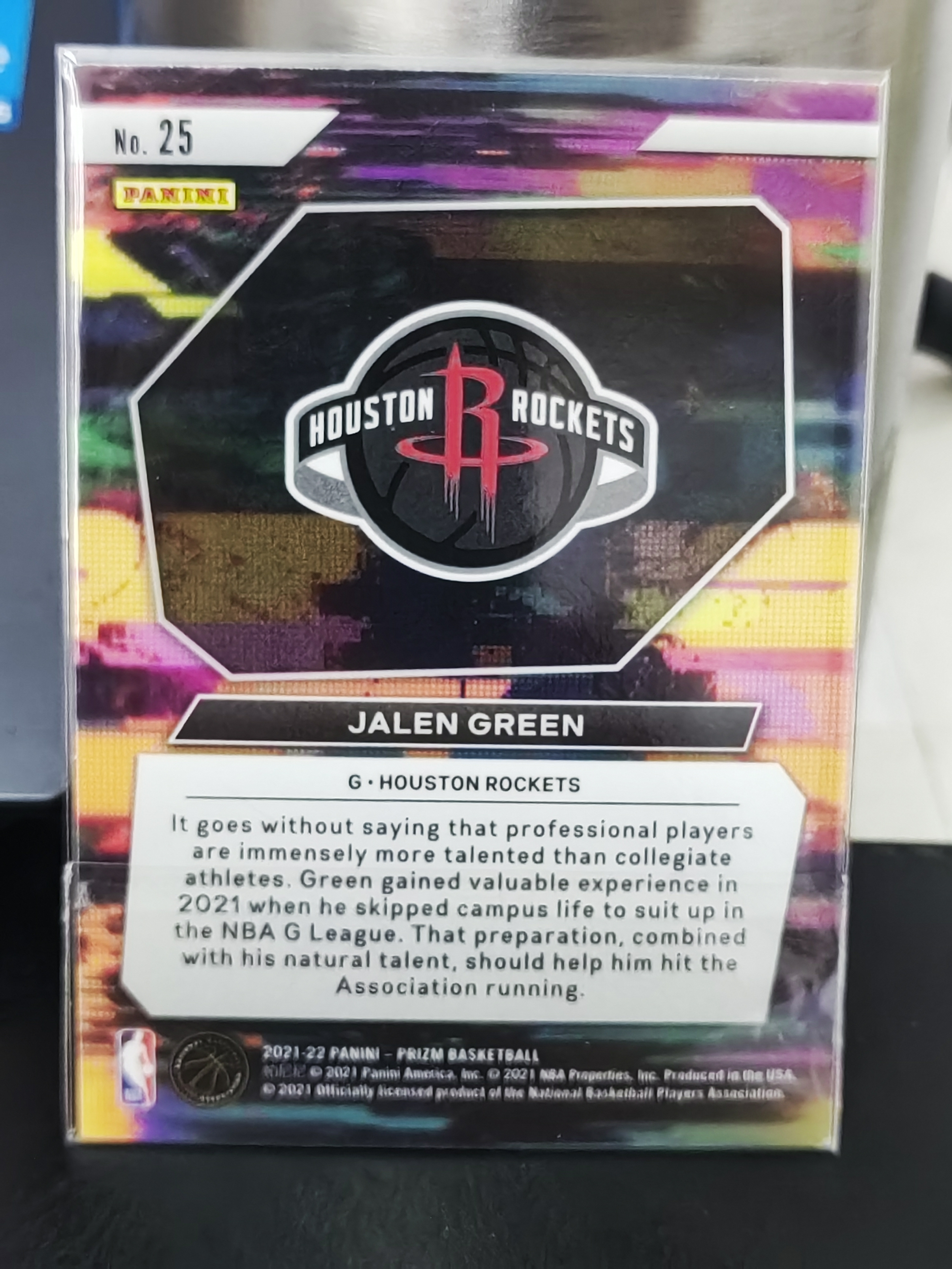 2021-22 Panini PRIZM Jalen Green RC PZ 新秀 杰伦格林 火箭 特卡 INSTANT IMPACT 即时影响力 篮 白边白角 不保卡品 卡品如图