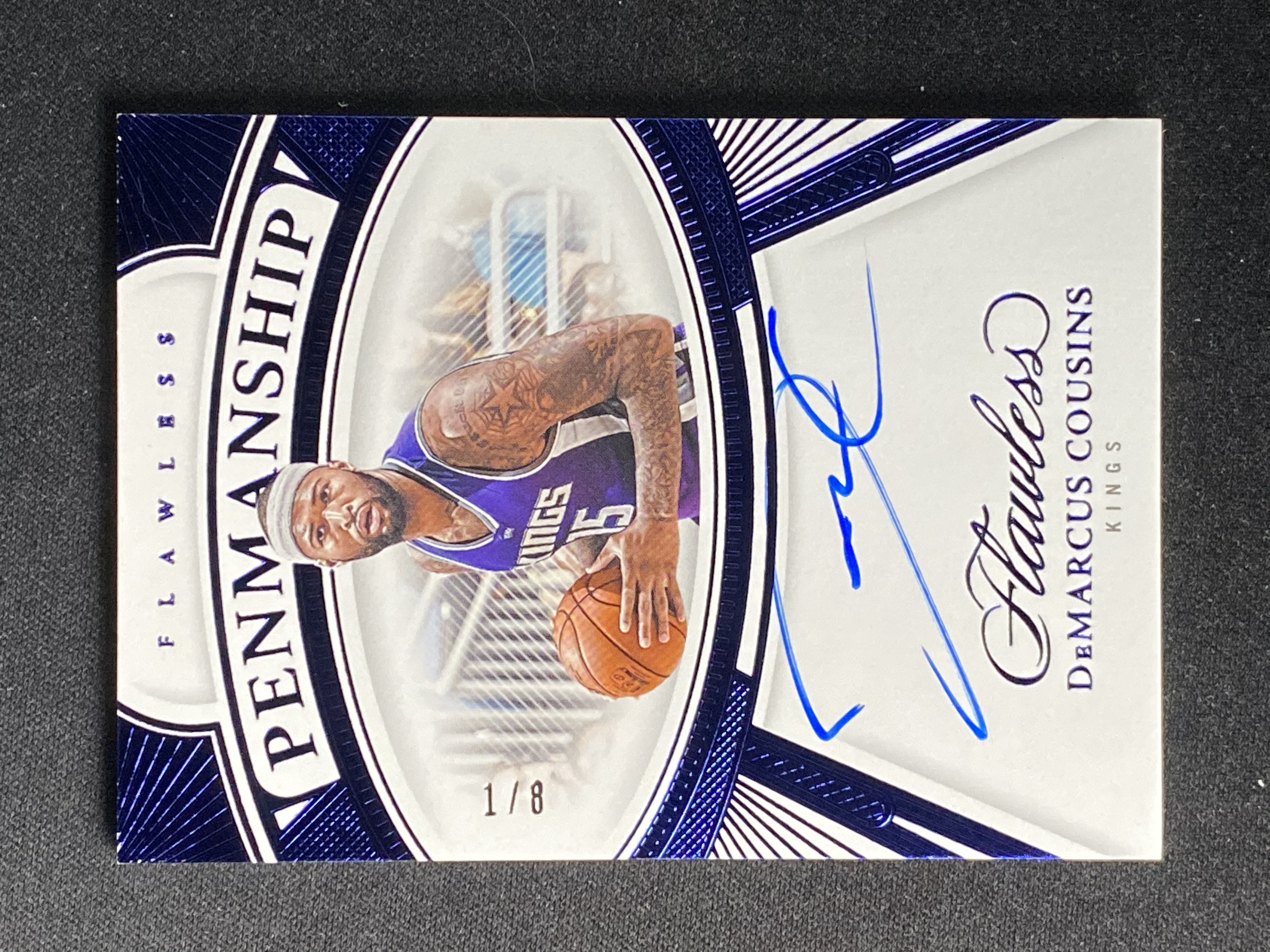2023-24 Panini Flawless DeMarcus Cousins 手提 国王 德马库斯 考辛斯 1/8编 首编1/1 卡签 签字 专收必备 微瑕如图-marco-【小幻拍卖】C