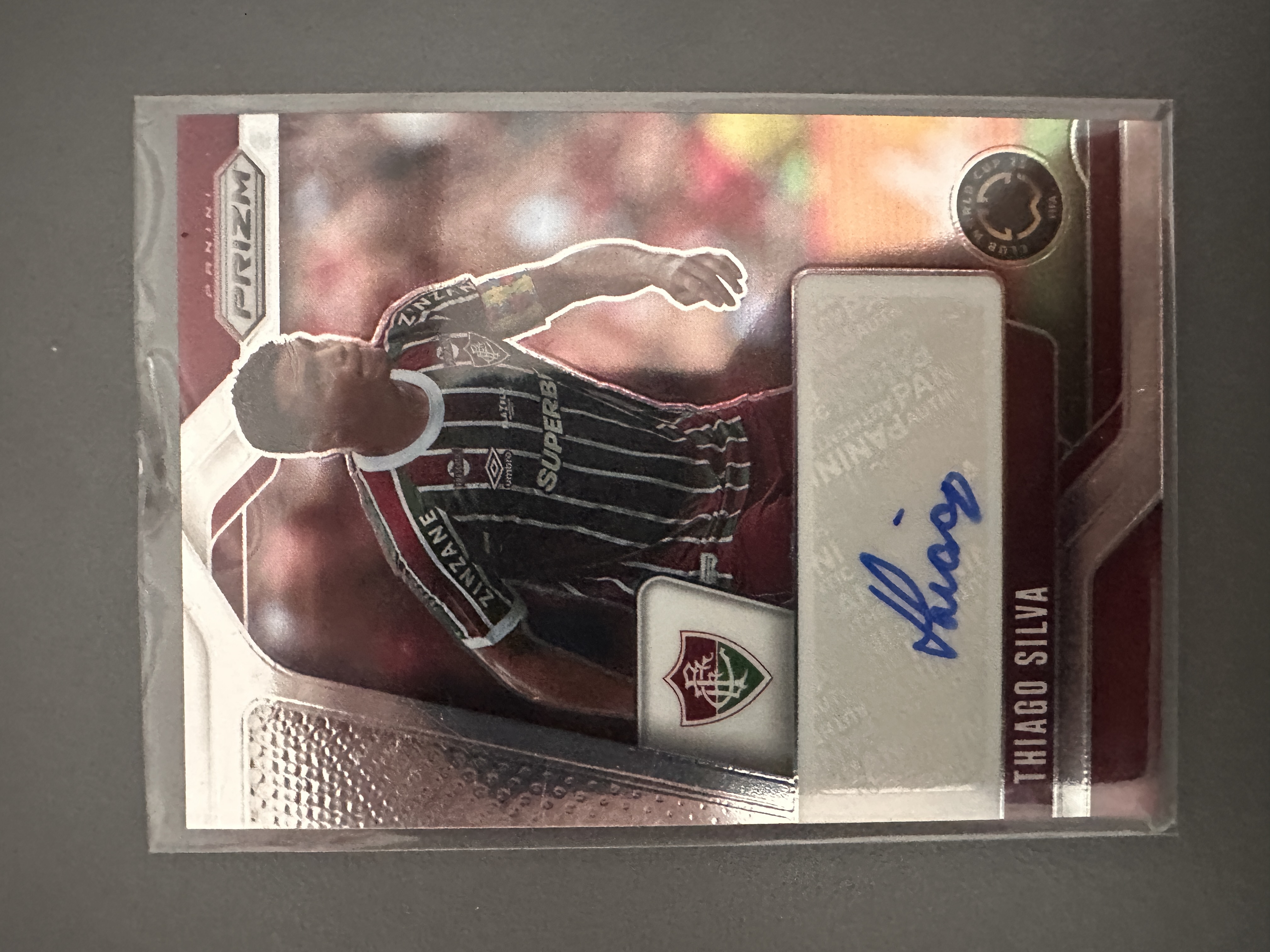 2025 Panini Prizm Thiago Silva 世俱杯 弗鲁米嫩塞 蒂亚戈 席尔瓦 签字(chen