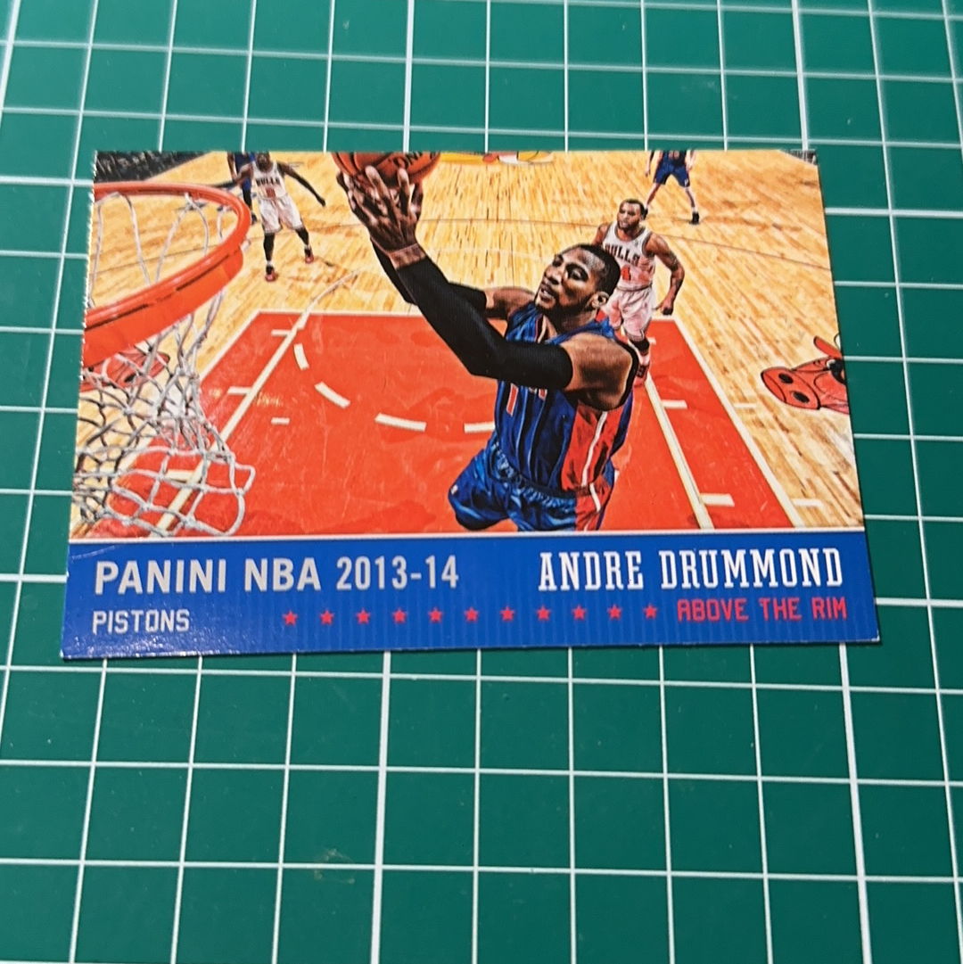 2013-14 Panini Americana Andre Drummond S.p.a. 安德烈德拉蒙德 庄神 横版特卡 篮圈 扣篮 十年老卡 绝版卡 稀有大比例