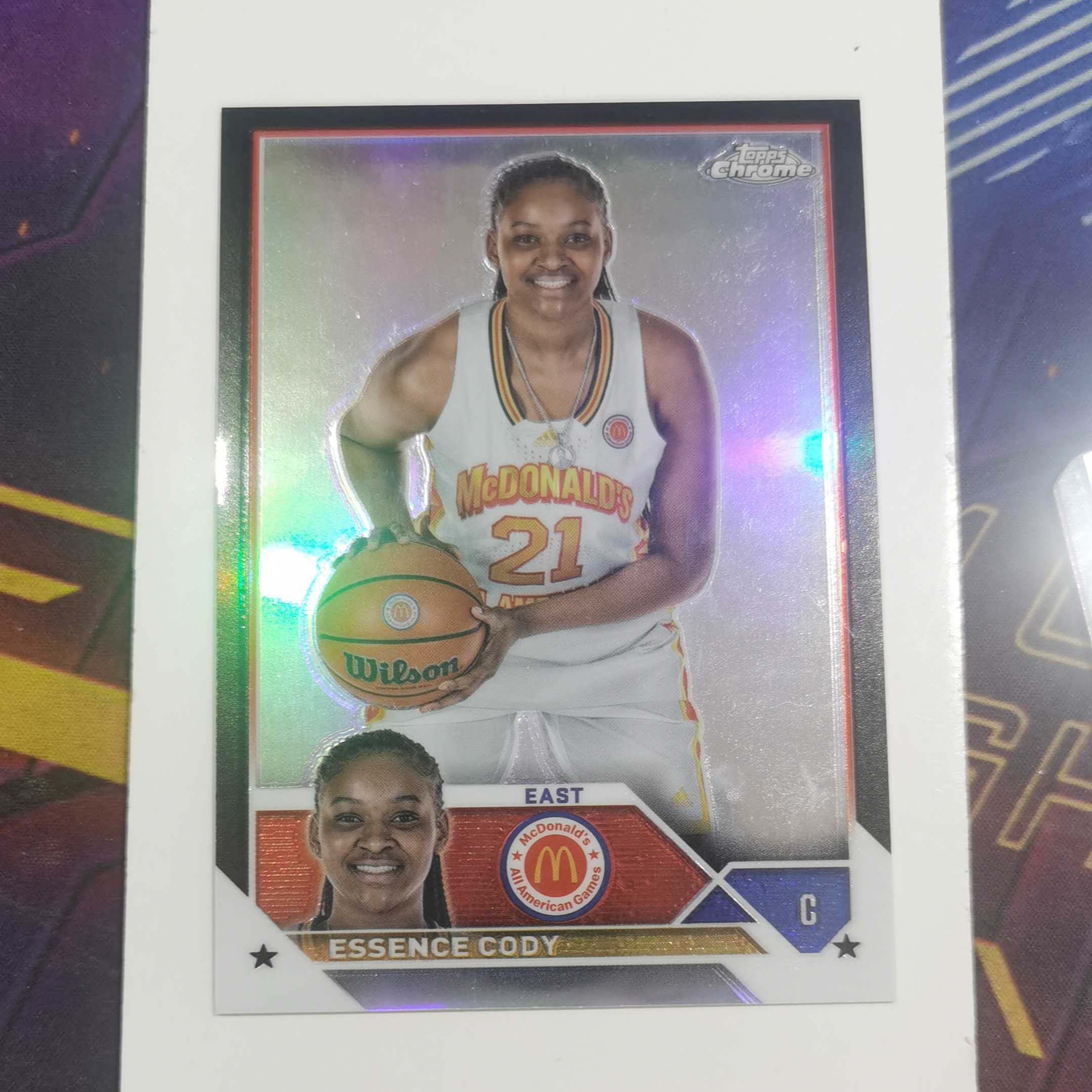 2023-24 Topps Chrome 科迪 RC 麦当劳 女篮 ESSENCE CODY 2/10编 黑折 折射 梅拉 奥尼尔4/25编 奥尼尔女儿  打包不保卡品 介意勿拍