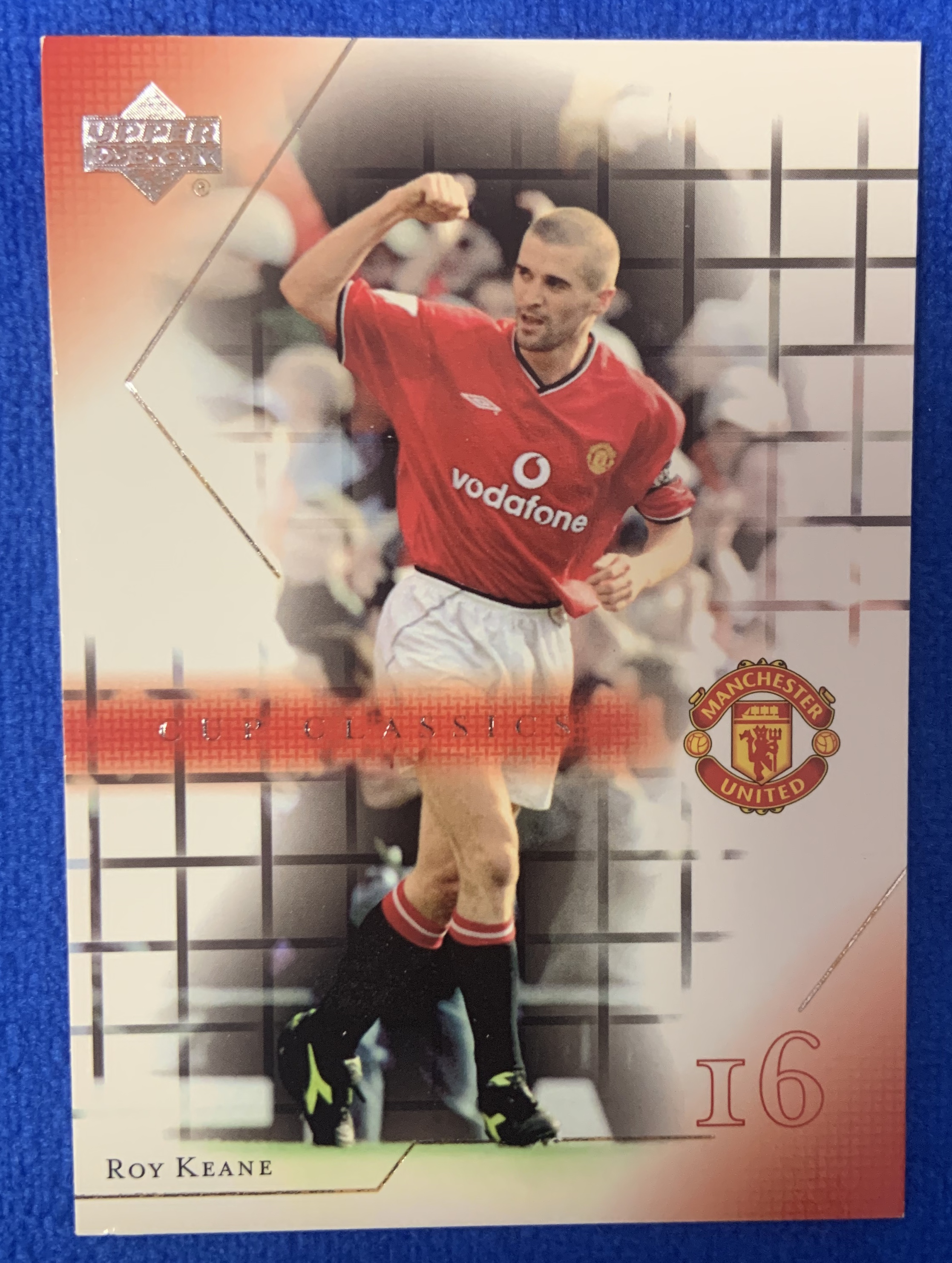 2001 Upper Deck Manchester United Roy Keane 亚德杯赛经典特卡 曼联铁血队长 基恩 三冠王 爱尔兰Ireland 经典老卡 近乎绝版 不保卡品ebay有价