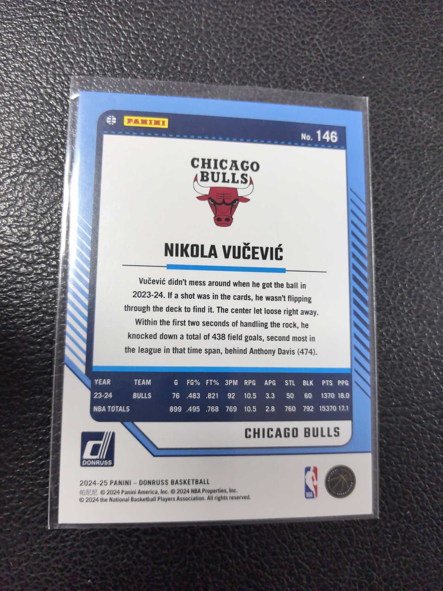 2024-25 武切维奇 199编 公牛 杜蕾斯 11-3