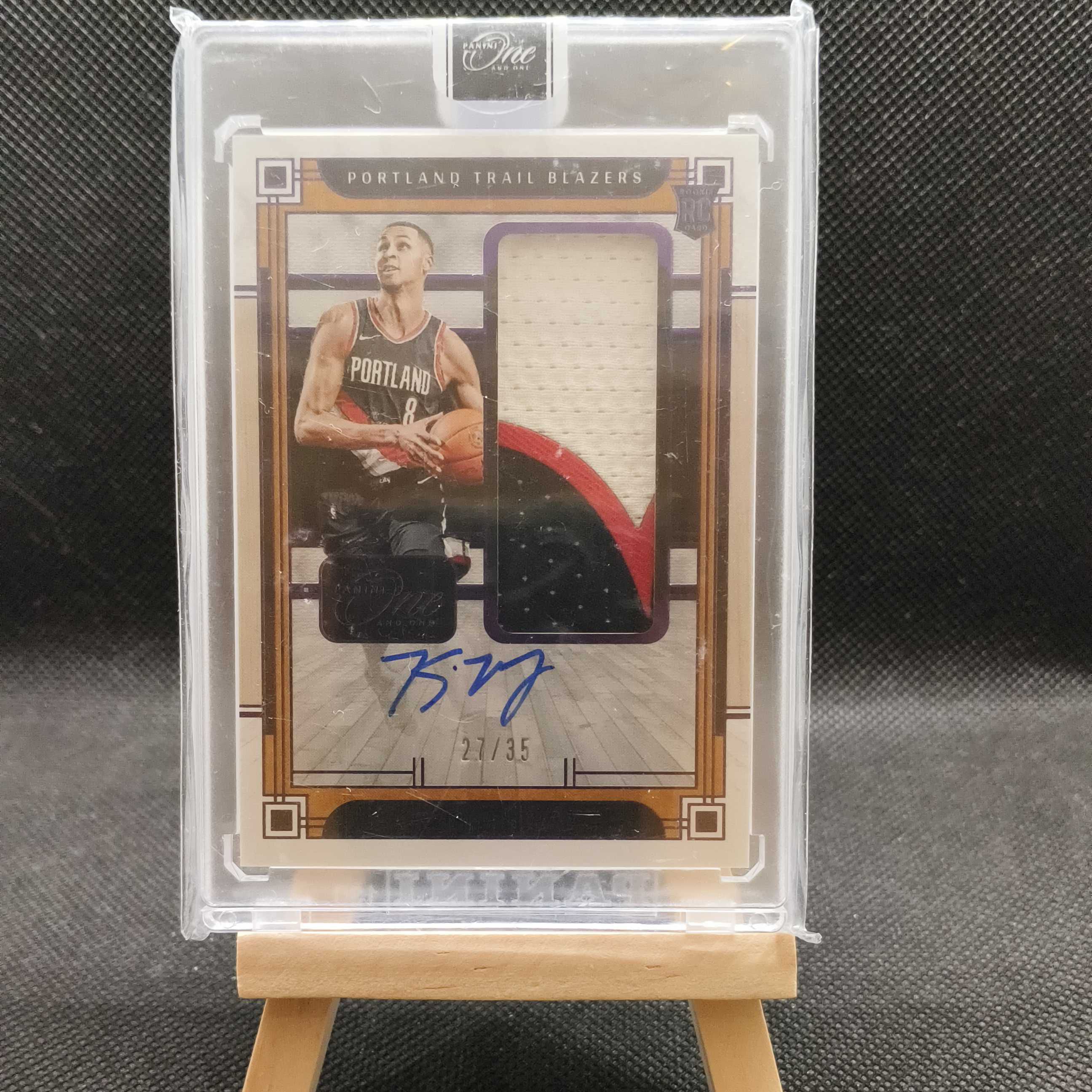 23-24one and one 开拓者 Kris Murray 克里斯默里 穆雷 /35编 签字 卡签 RPA 实物球衣物料暴力切割三色Patch 新秀 rc 原封砖