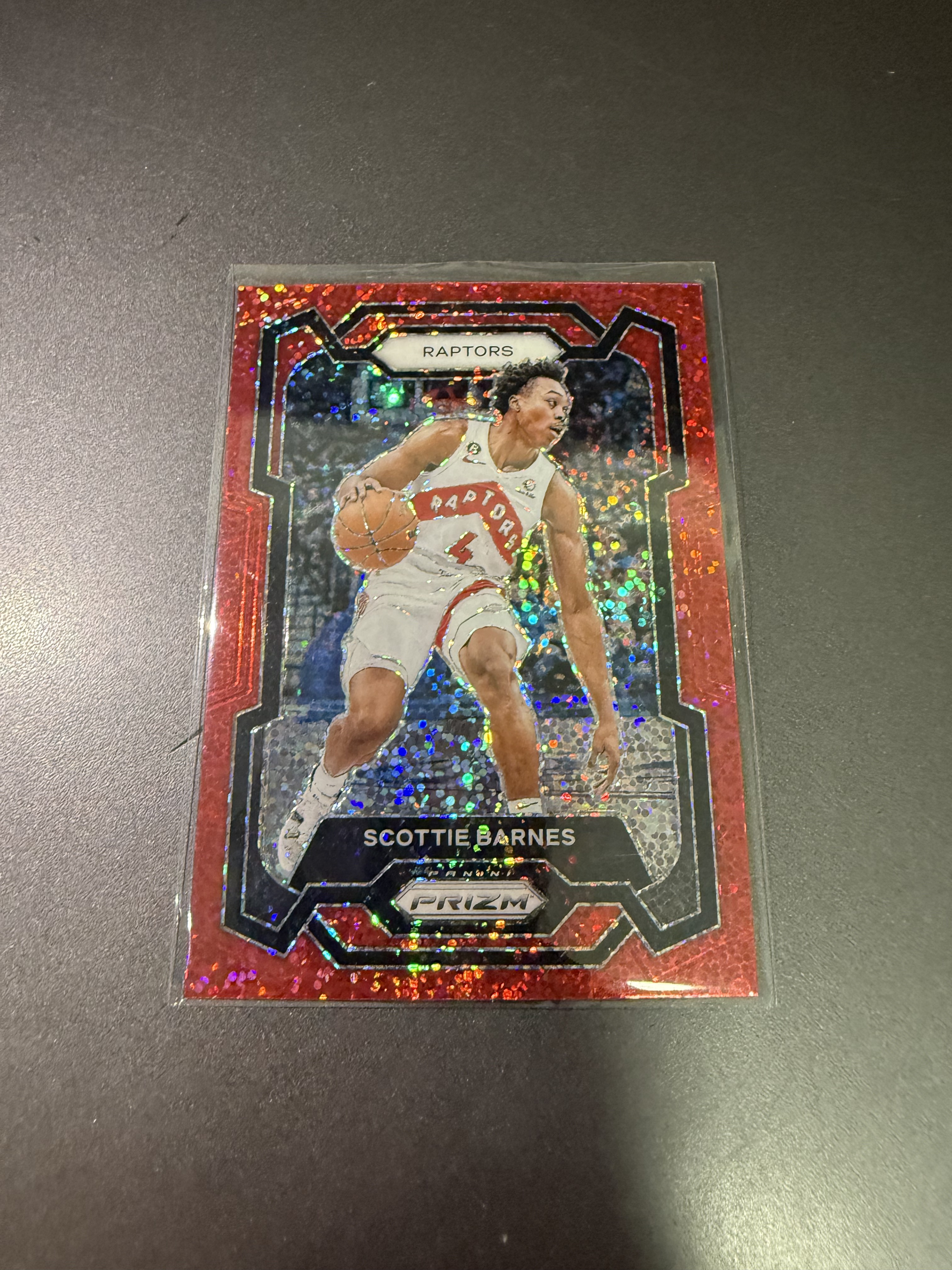 2023-24 Panini Prizm Draft Picks Scottie Barnes 斯科蒂巴恩斯 红闪折 丁