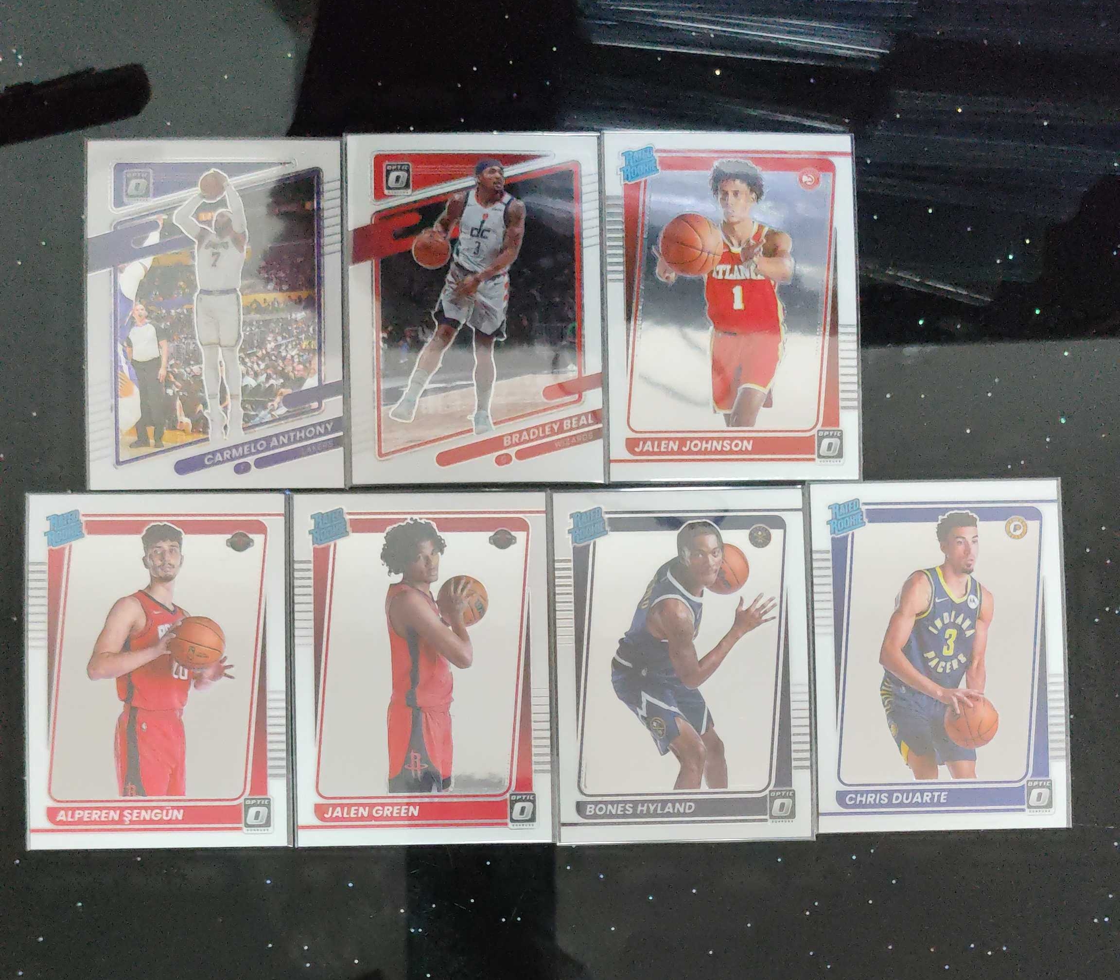 2021-22 Panini Optic Jalen Green RC 杜蕾斯 OP 安东尼 比尔 申京 格林 海兰德 等 火箭 掘金 步行者 老鹰 湖人 奇才